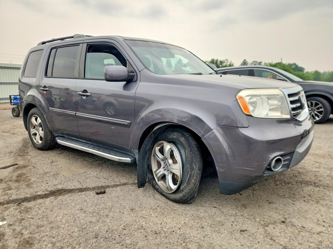 2014 Honda Pilot Exl Gray vin: 5FNYF4H55EB057361