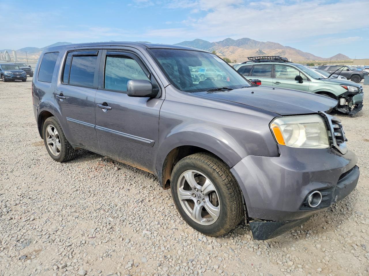 2015 Honda Pilot Exl Gray vin: 5FNYF4H55FB007724
