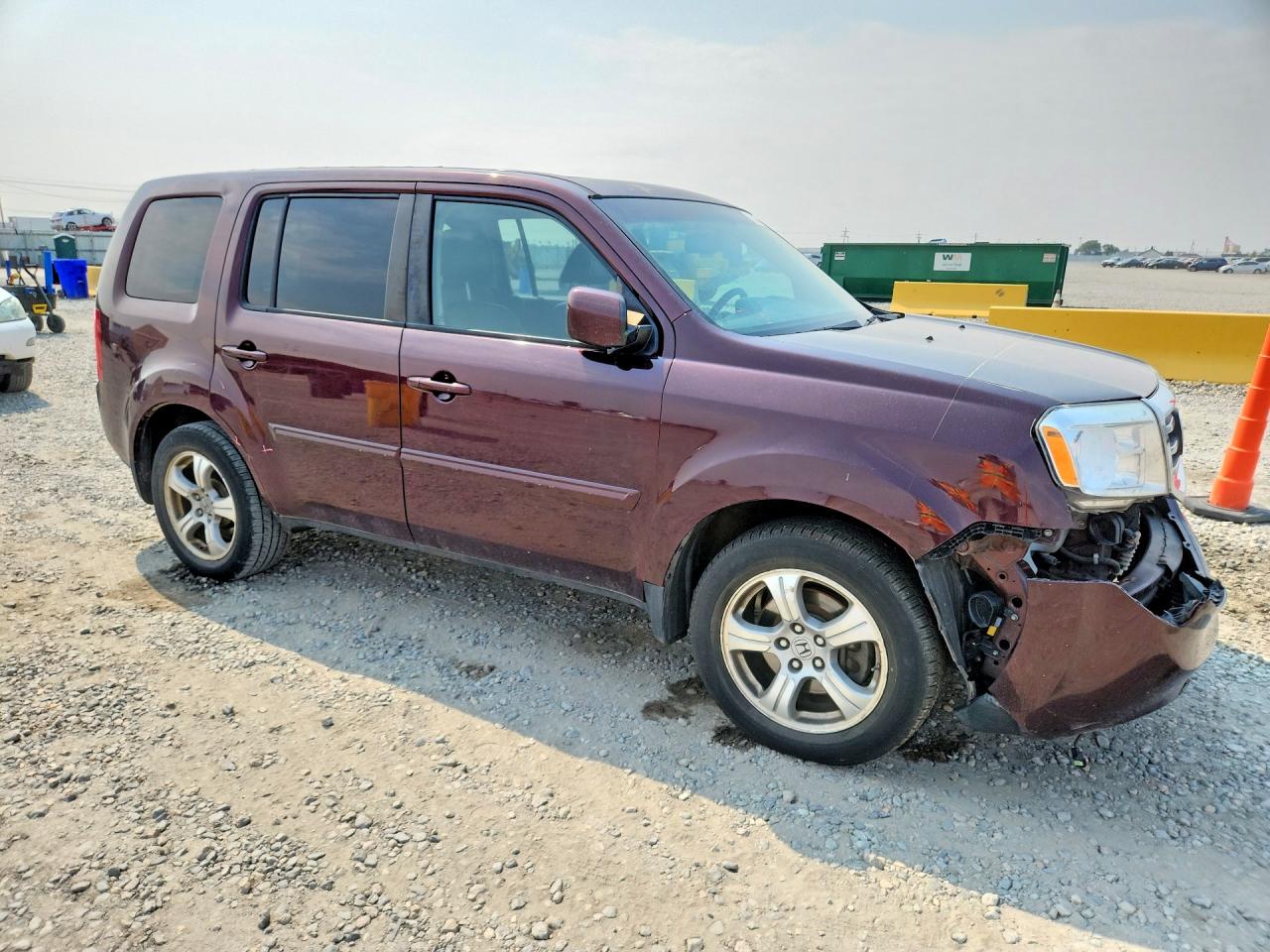 2015 Honda Pilot Exl Burgundy vin: 5FNYF4H55FB015628
