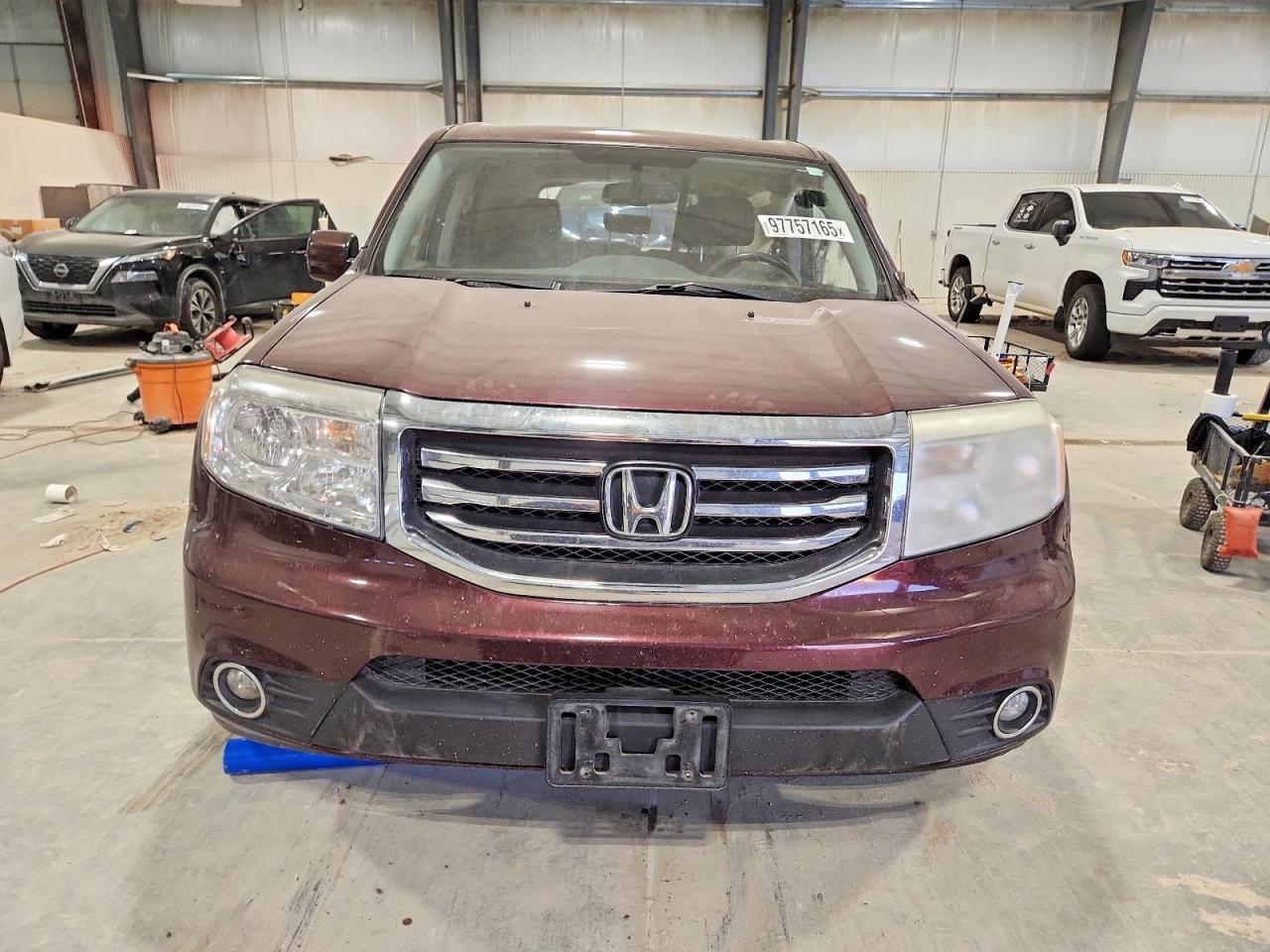 2015 Honda Pilot Exl Maroon vin: 5FNYF4H55FB025981
