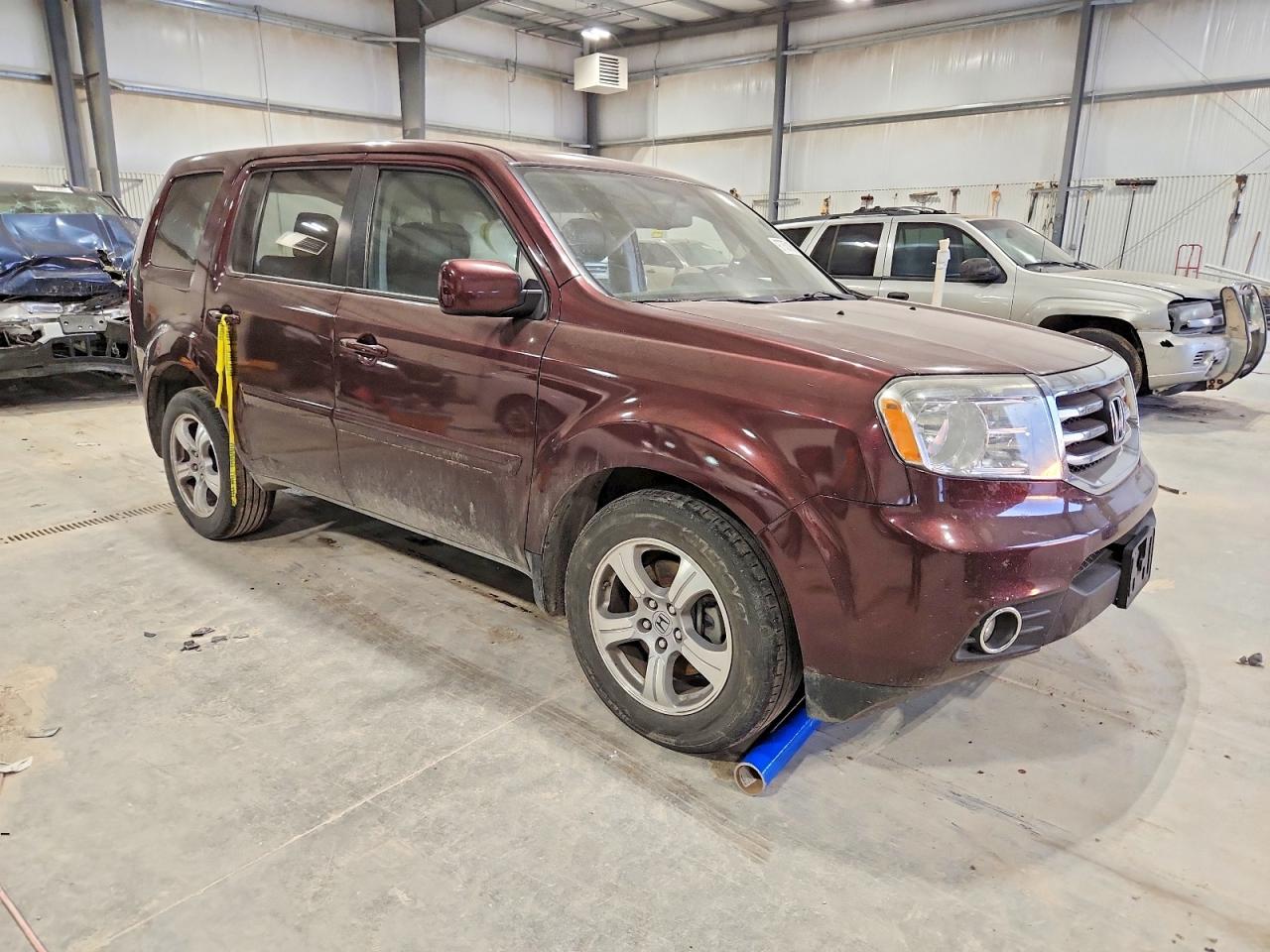 2015 Honda Pilot Exl Maroon vin: 5FNYF4H55FB025981