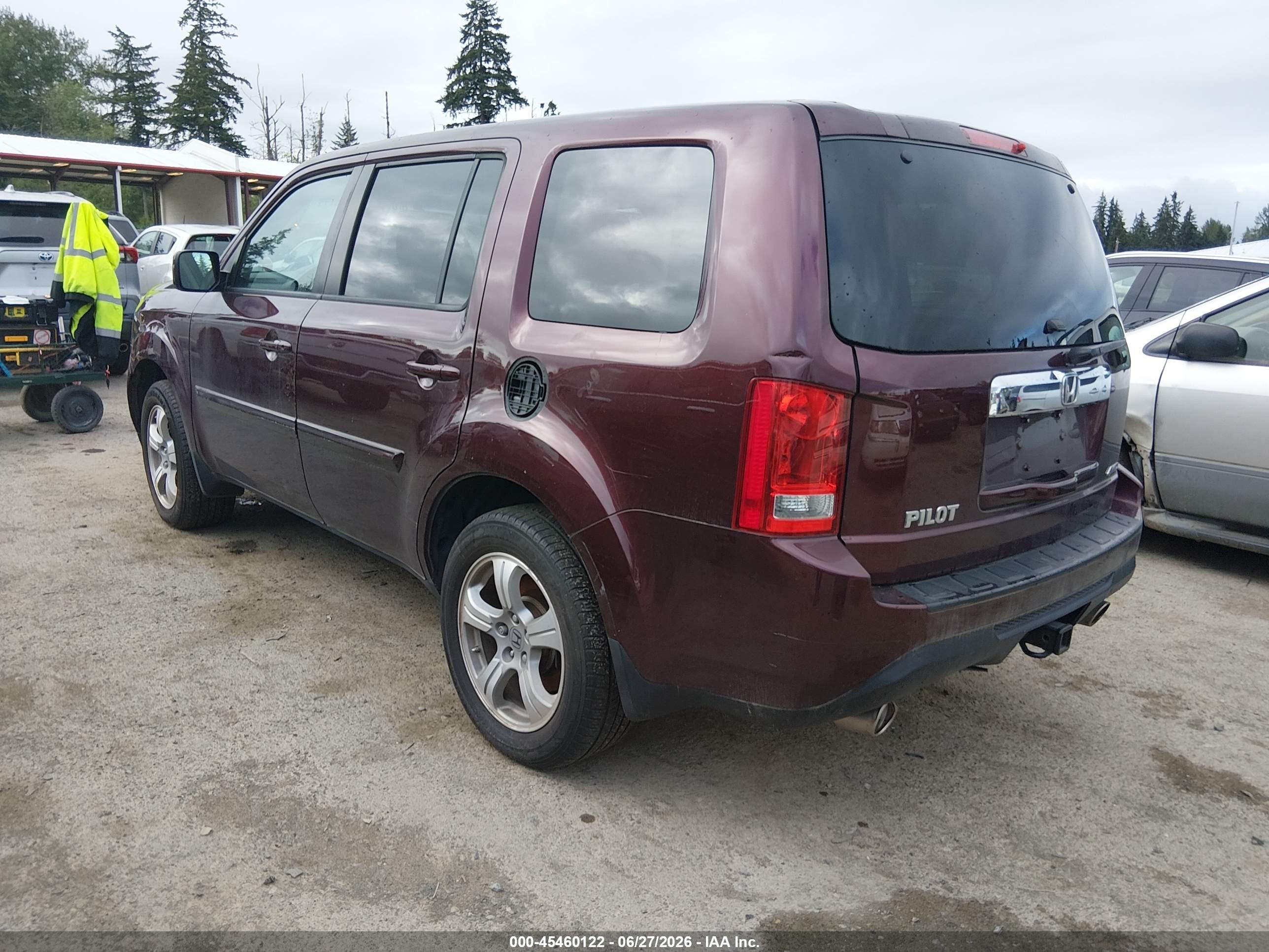 2015 Honda Pilot Ex-l Brown vin: 5FNYF4H55FB033031