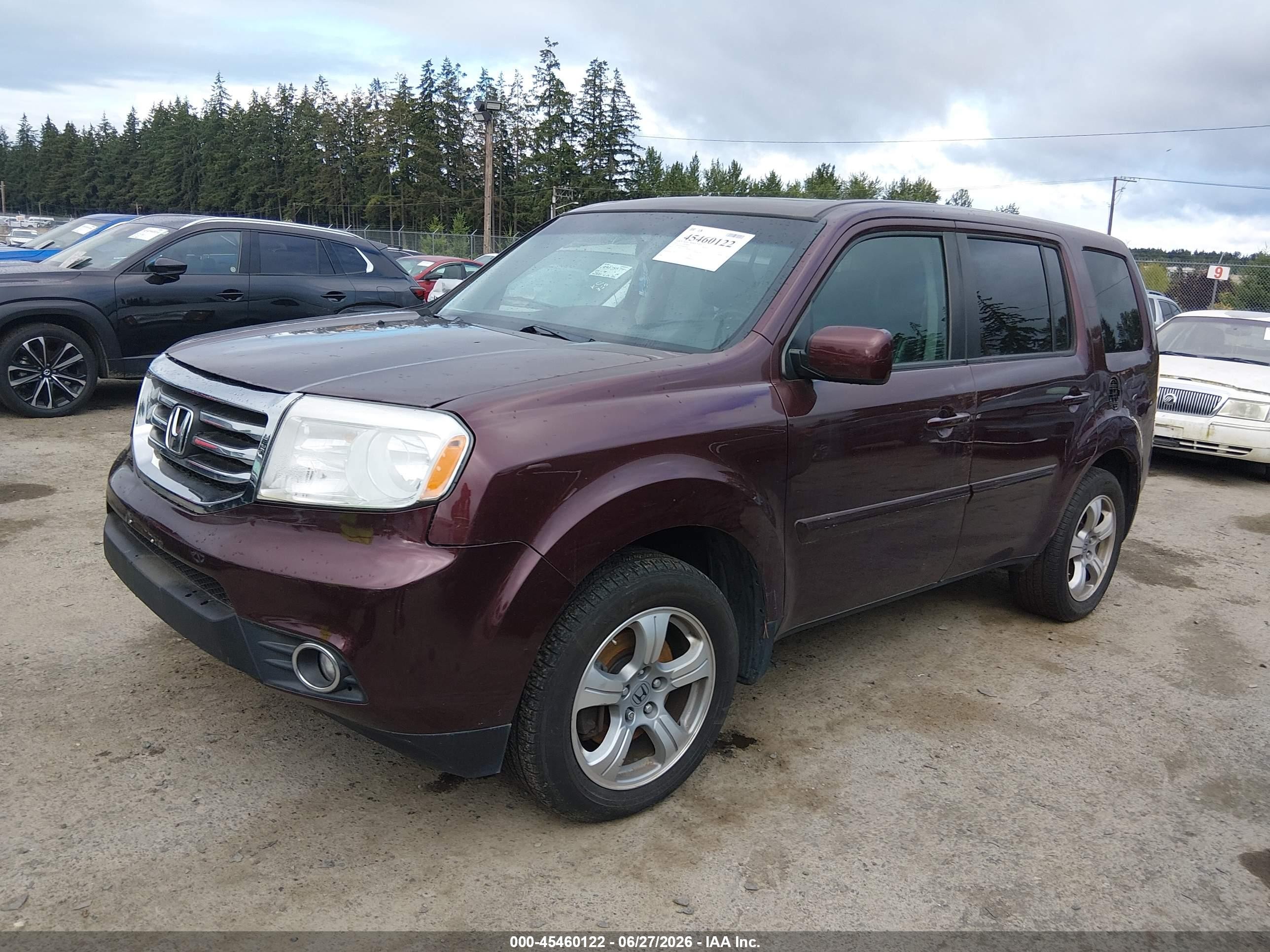 2015 Honda Pilot Ex-l Brown vin: 5FNYF4H55FB033031