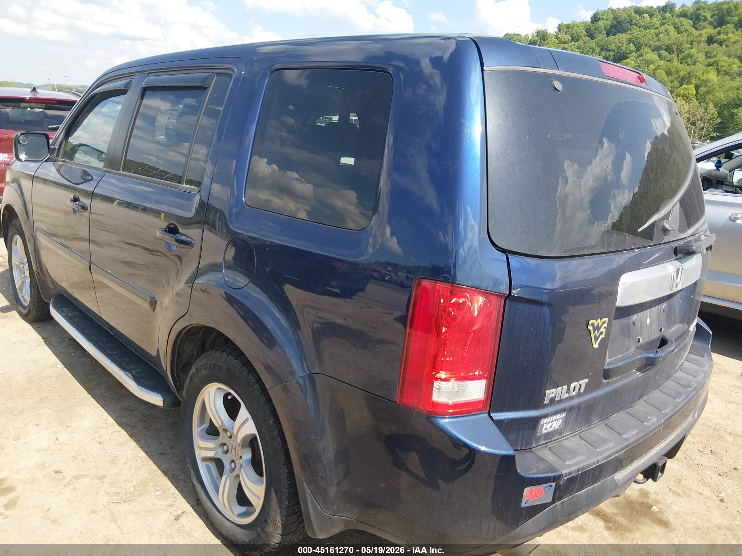 2015 Honda Pilot Ex-l Dark Blue vin: 5FNYF4H55FB061539