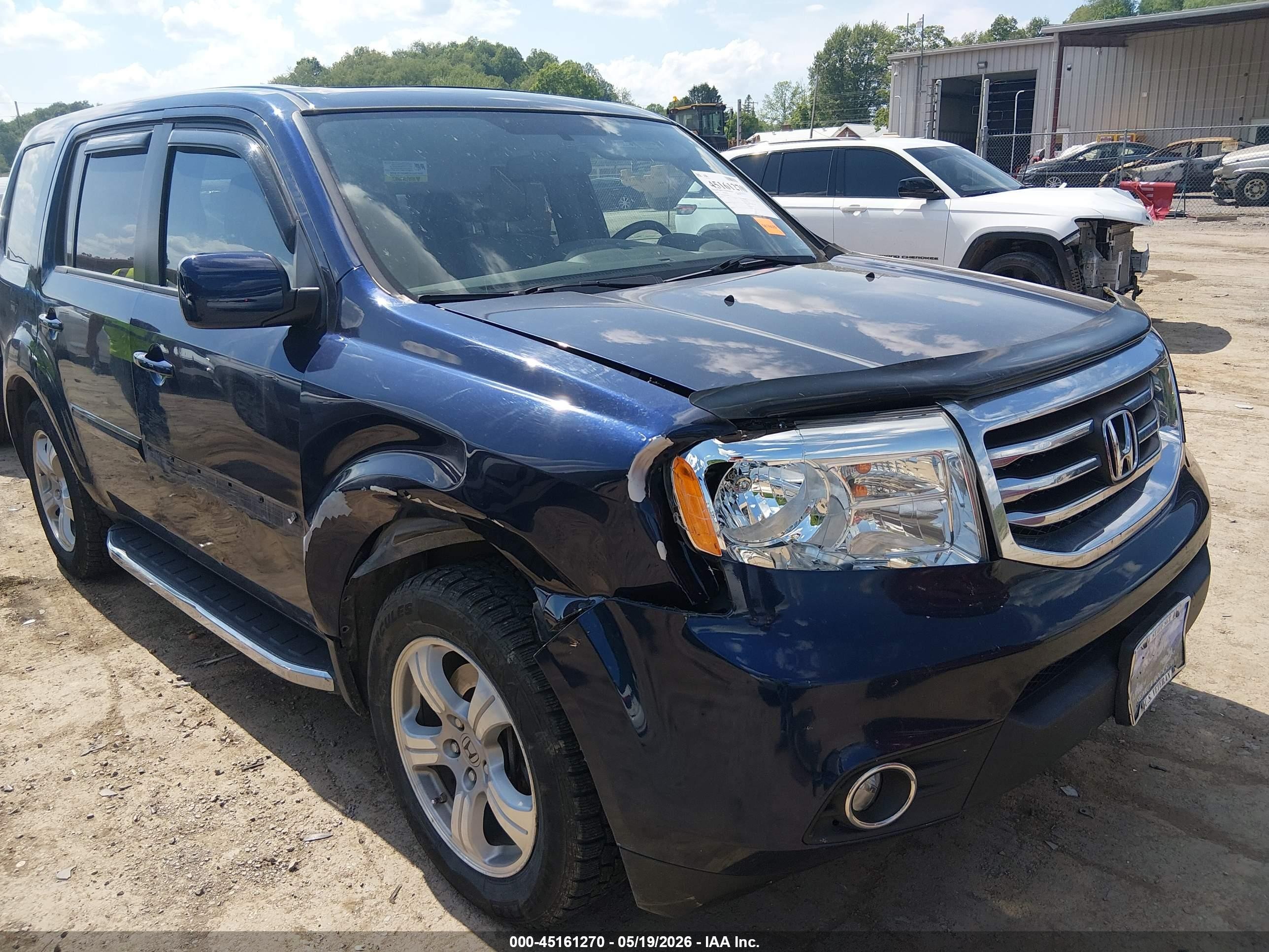 2015 Honda Pilot Ex-l Dark Blue vin: 5FNYF4H55FB061539