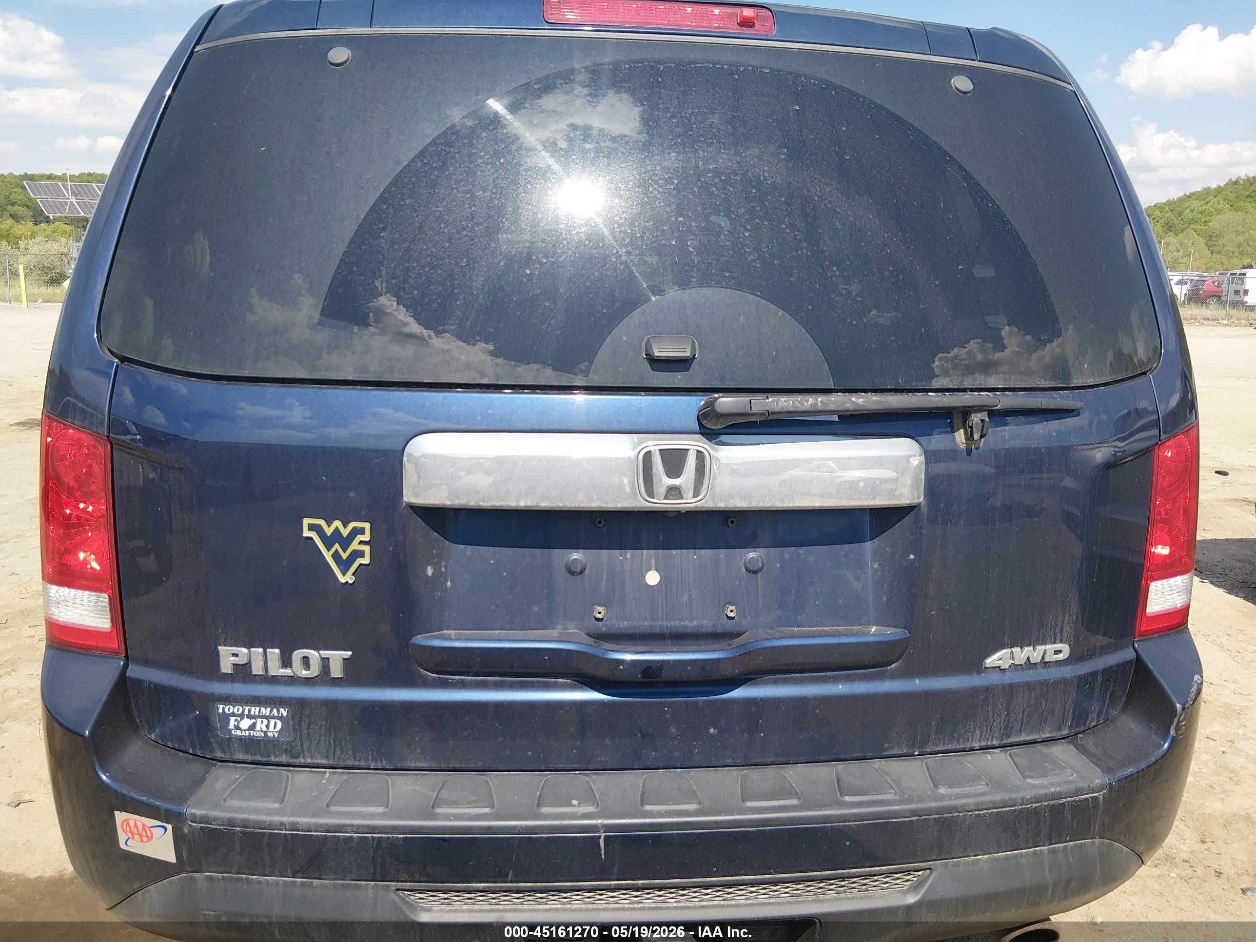 2015 Honda Pilot Ex-l Dark Blue vin: 5FNYF4H55FB061539