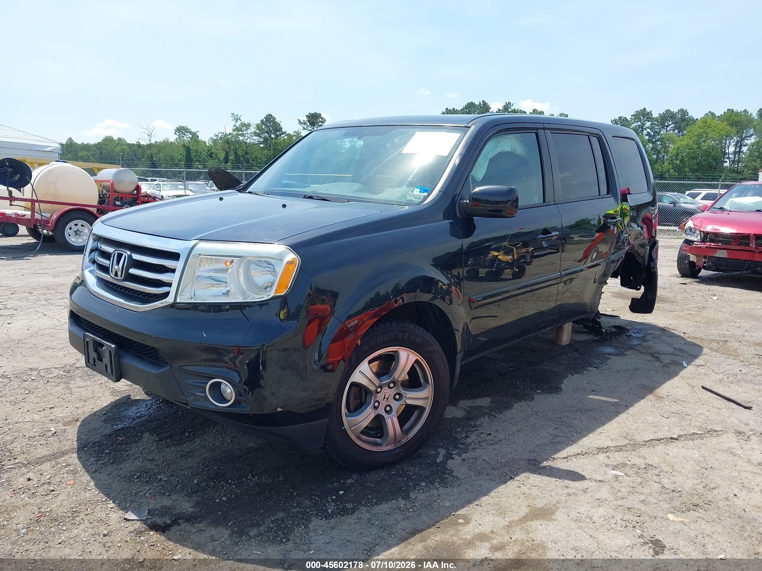 2015 Honda Pilot Ex-l Black vin: 5FNYF4H55FB073030