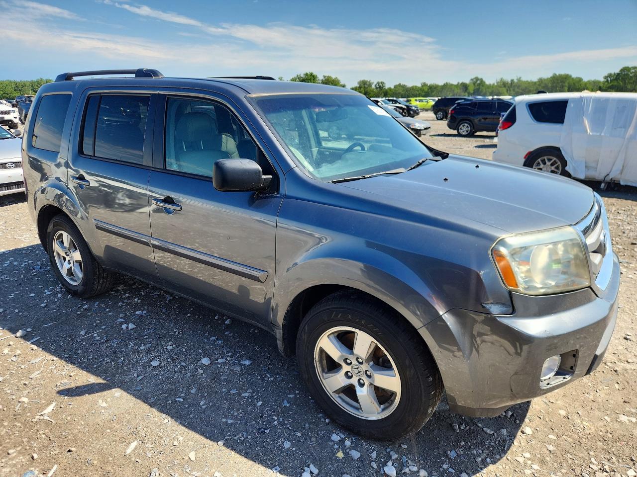 2010 Honda Pilot Exl Gray vin: 5FNYF4H56AB008406