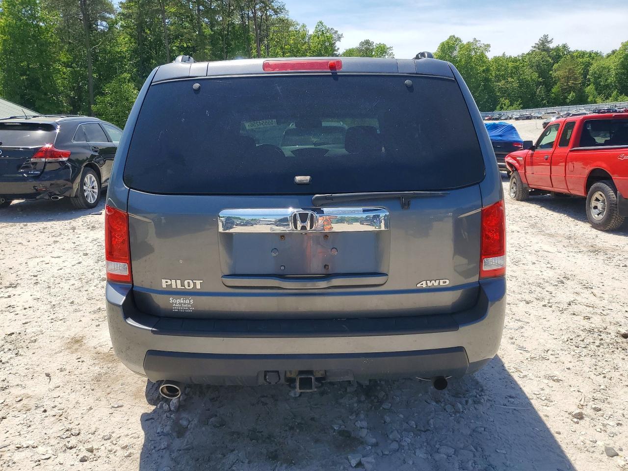 2011 Honda Pilot Exl Gray vin: 5FNYF4H56BB009847