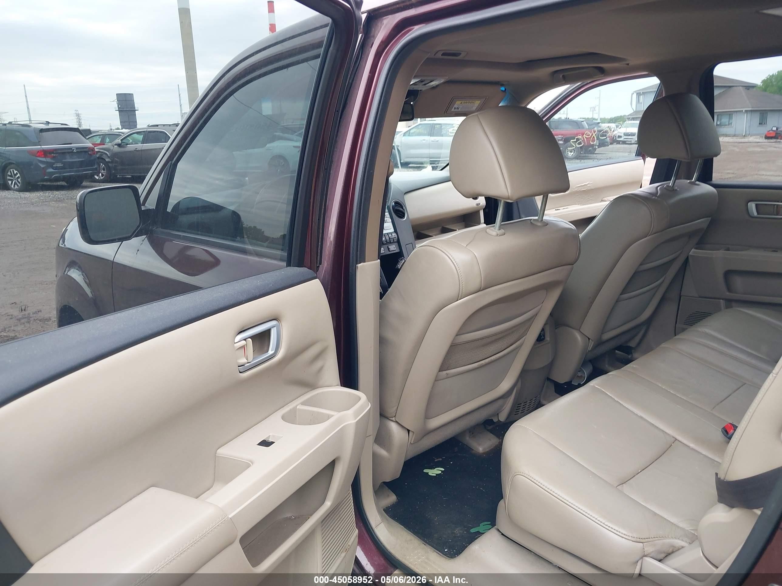 2011 Honda Pilot Ex-l Фиолетовый vin: 5FNYF4H56BB011775