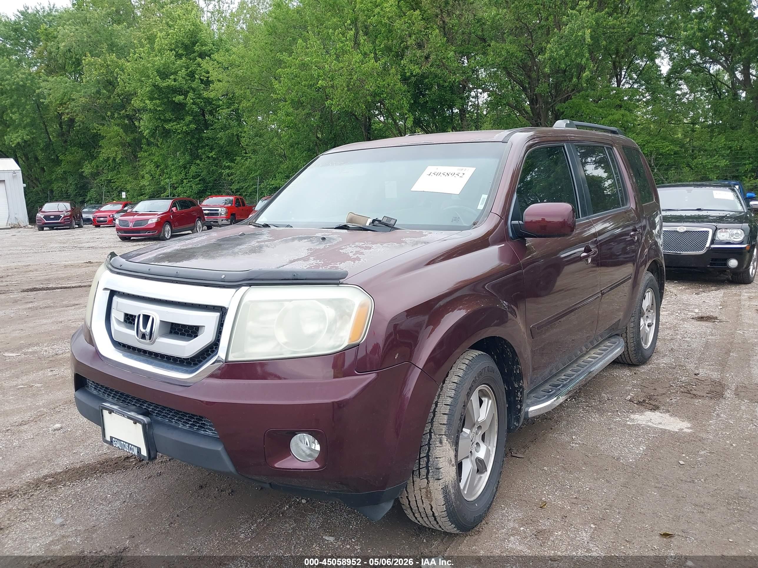 2011 Honda Pilot Ex-l Фиолетовый vin: 5FNYF4H56BB011775