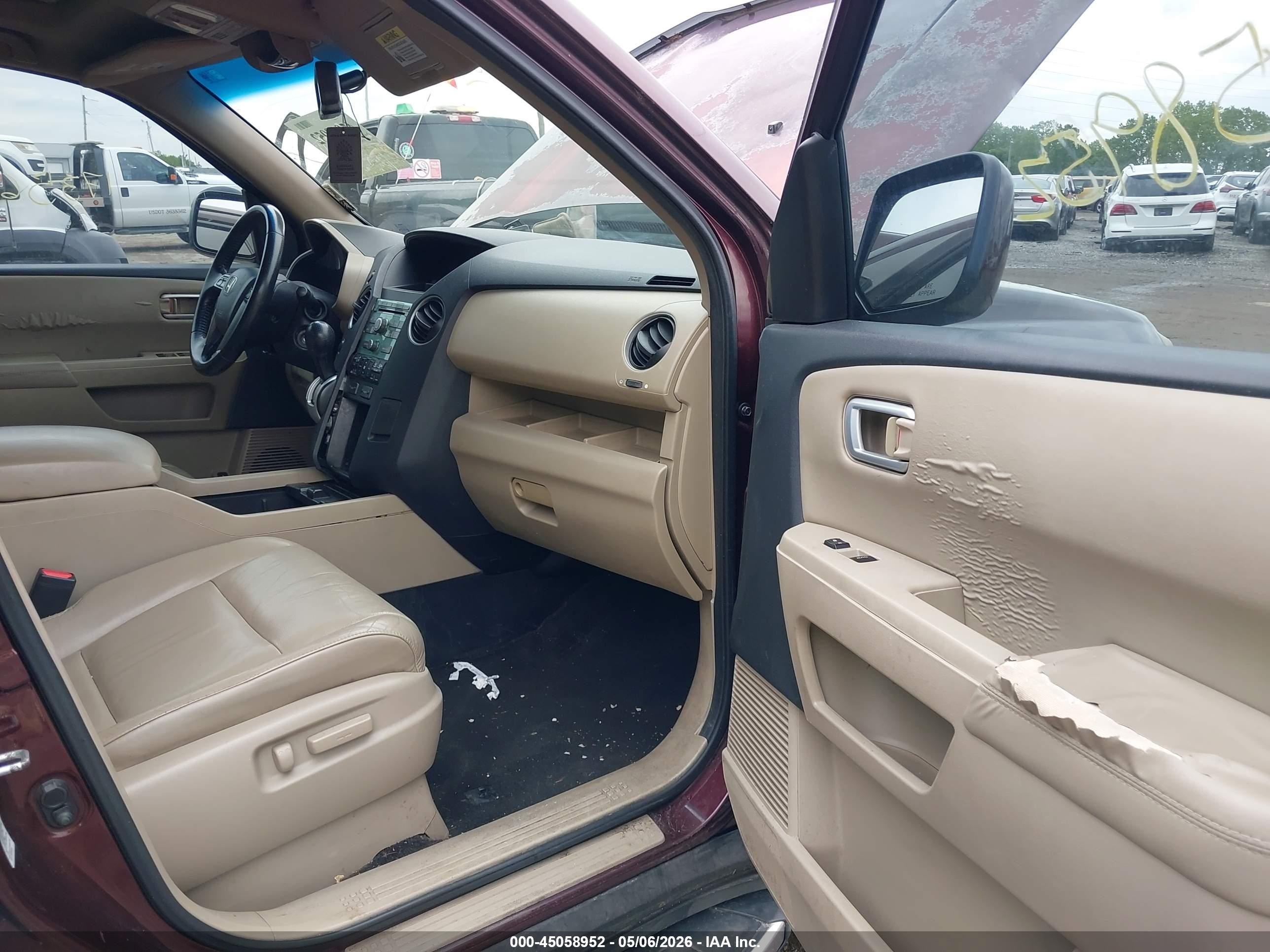 2011 Honda Pilot Ex-l Фиолетовый vin: 5FNYF4H56BB011775
