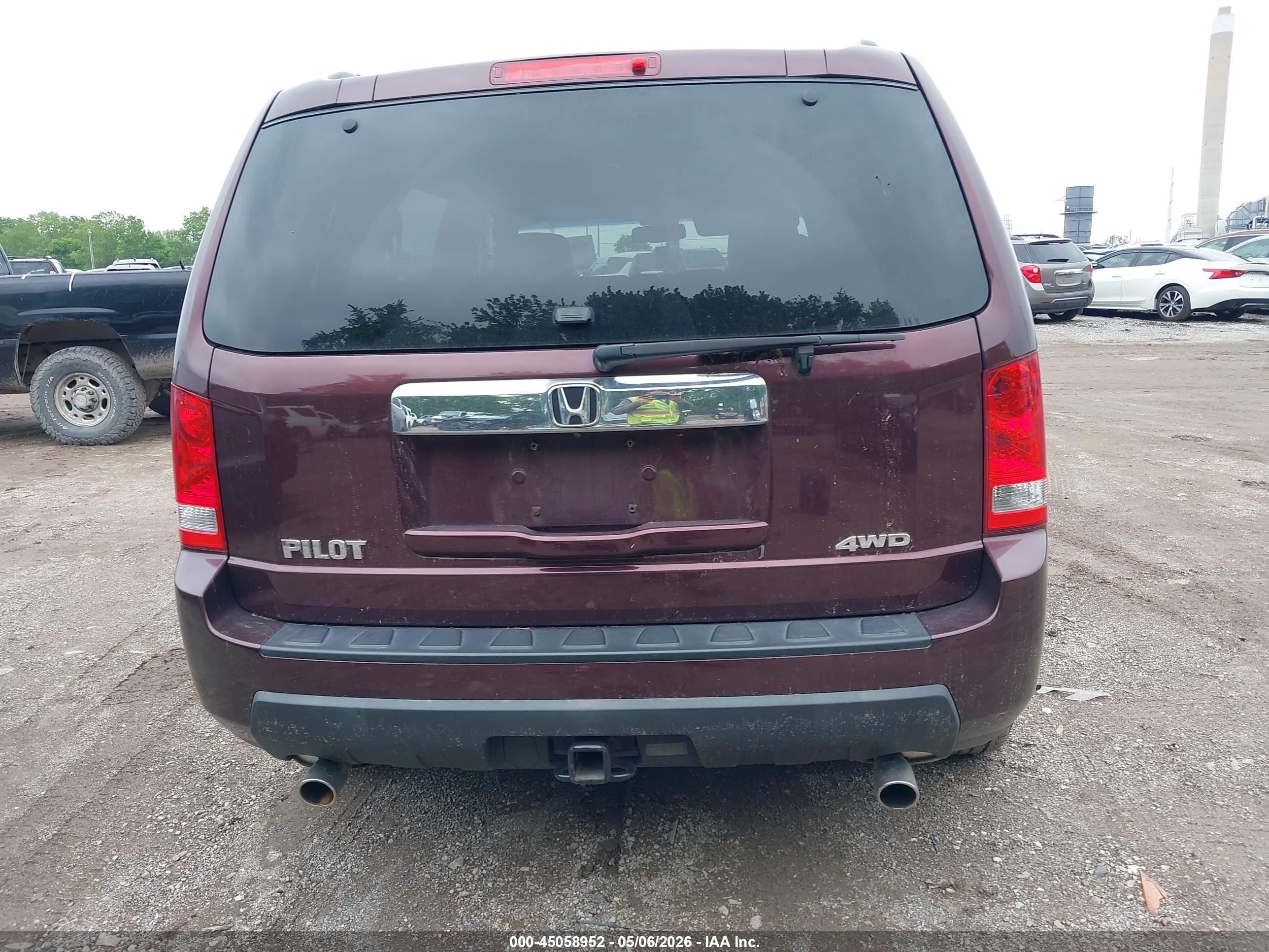 2011 Honda Pilot Ex-l Фиолетовый vin: 5FNYF4H56BB011775