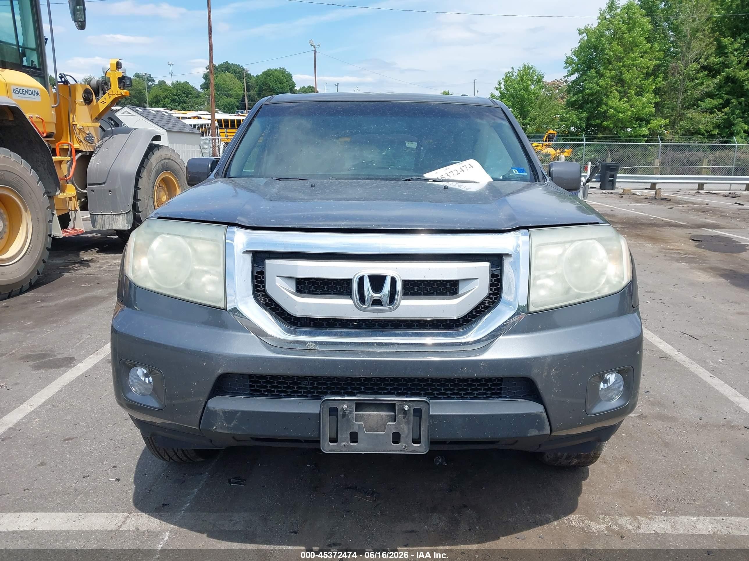 2011 Honda Pilot Ex-l Gray vin: 5FNYF4H56BB032786