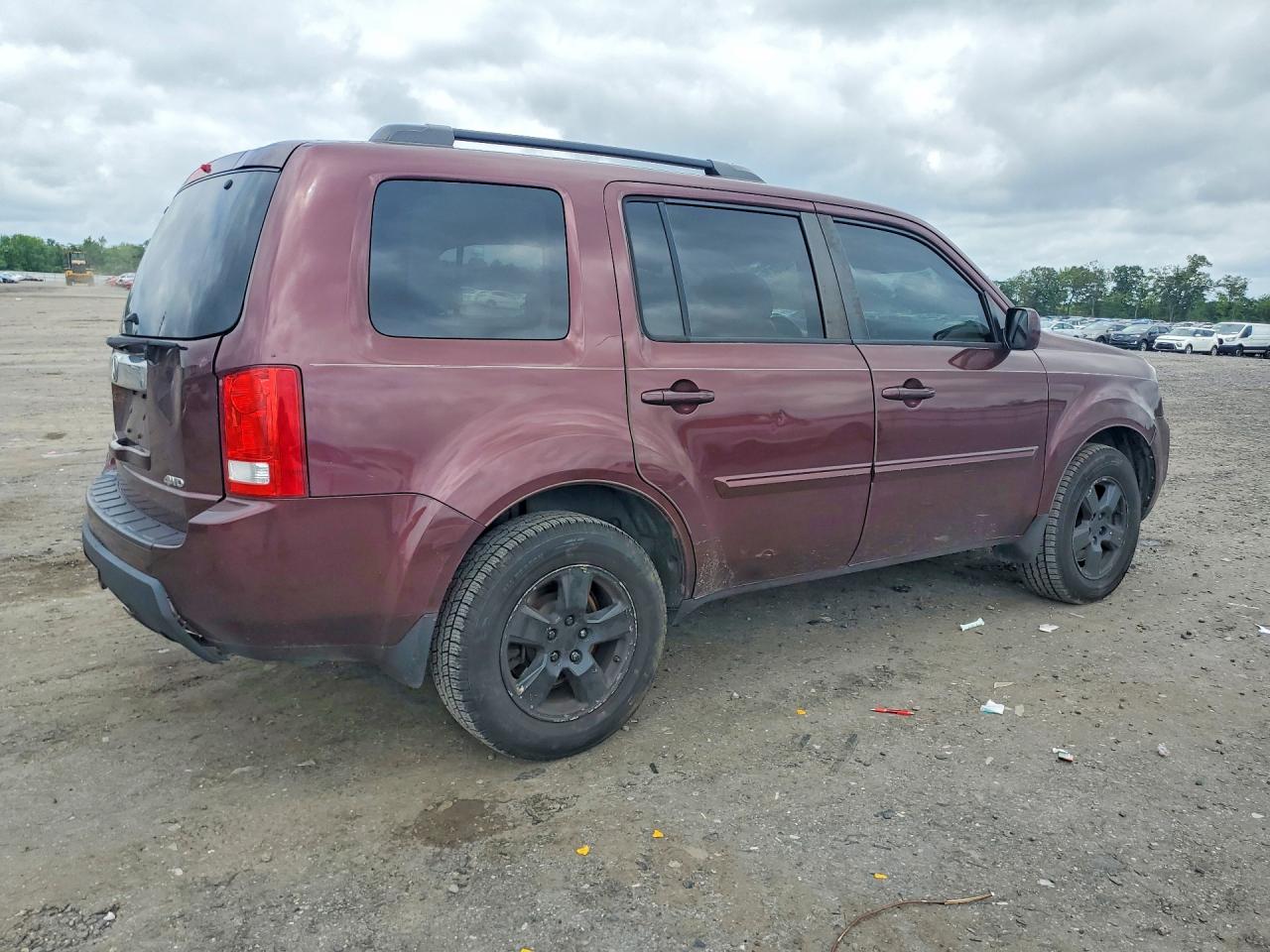 2011 Honda Pilot Exl Burgundy vin: 5FNYF4H56BB038815