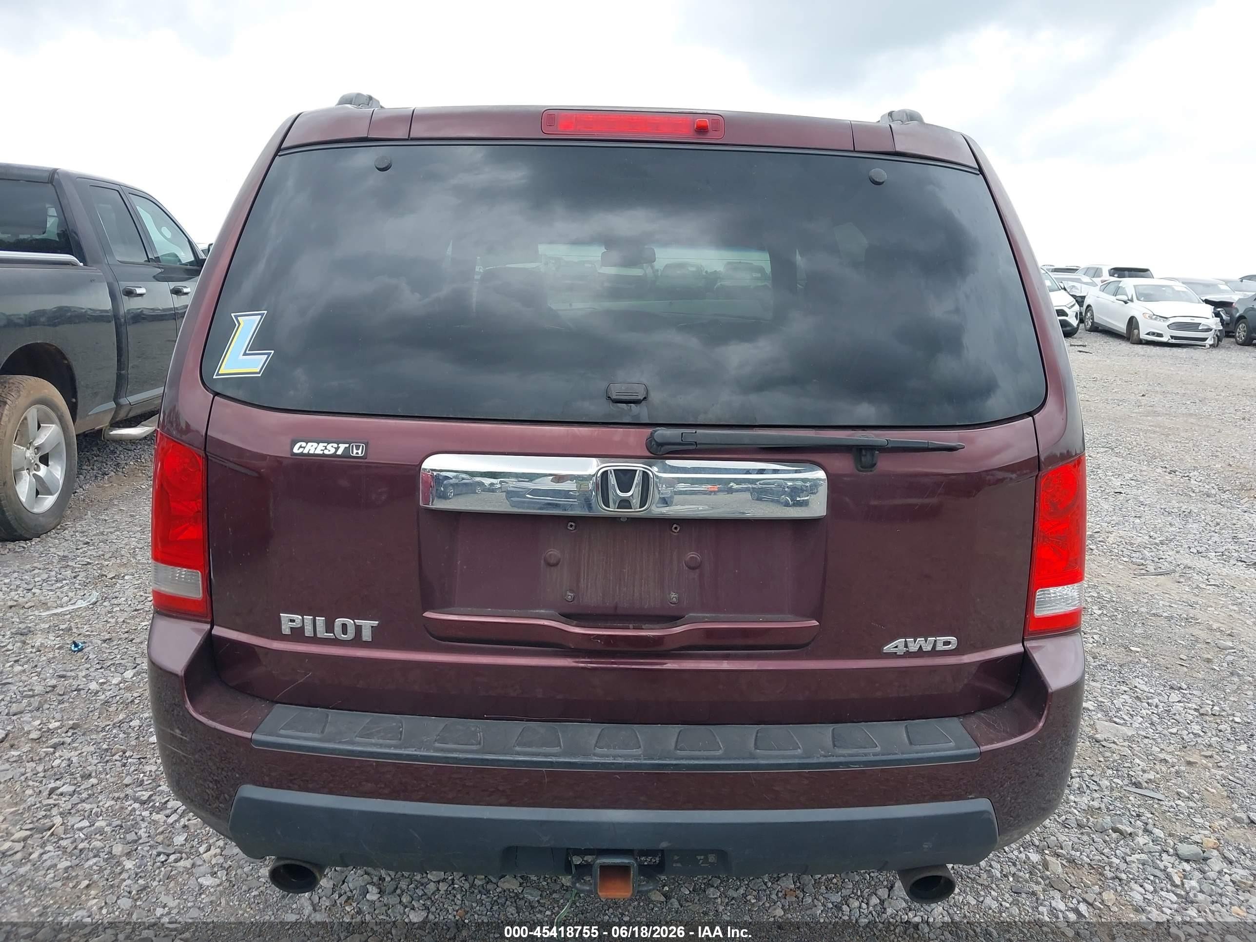 2011 Honda Pilot Ex-l Black vin: 5FNYF4H56BB044825