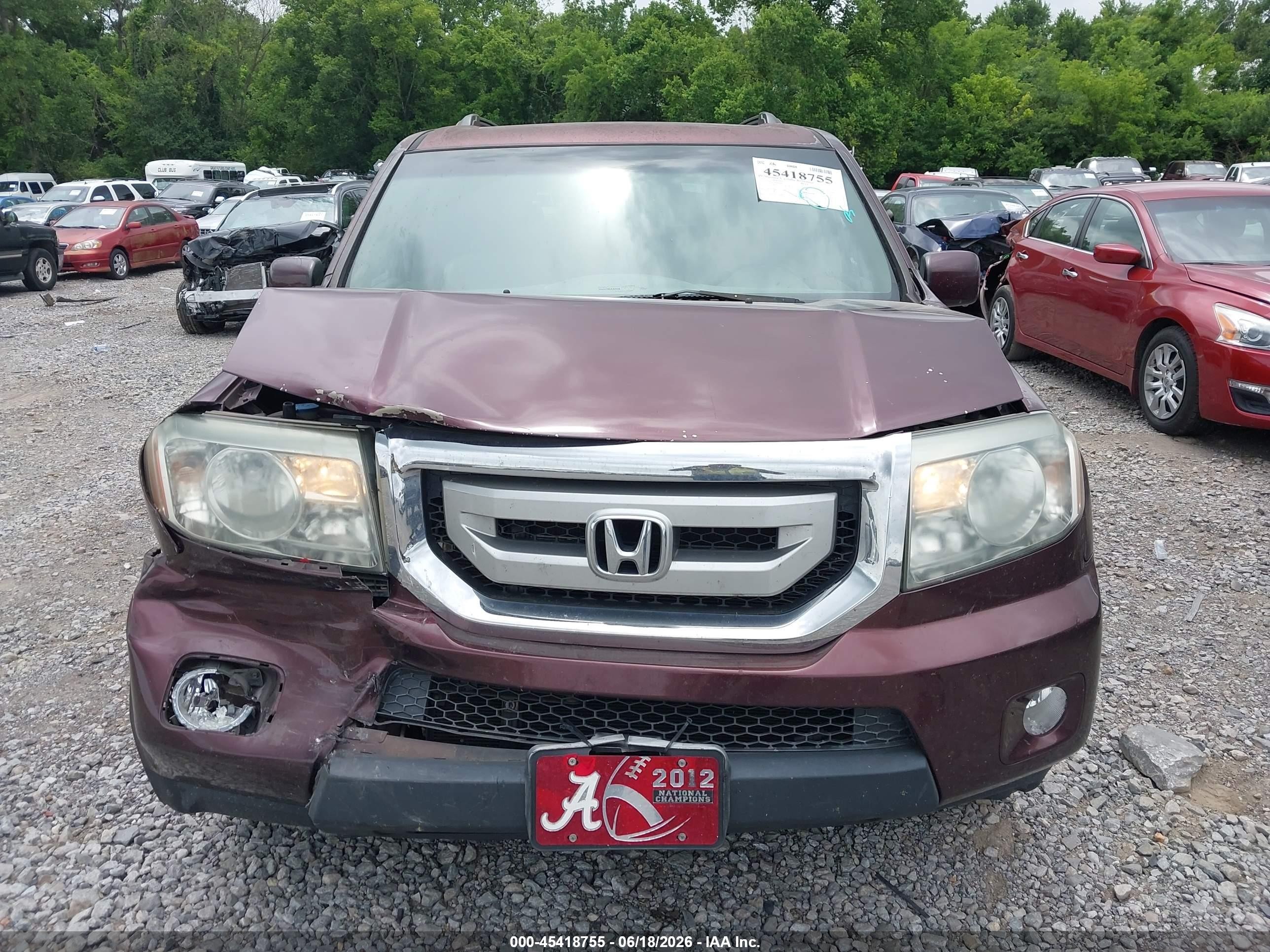 2011 Honda Pilot Ex-l Black vin: 5FNYF4H56BB044825