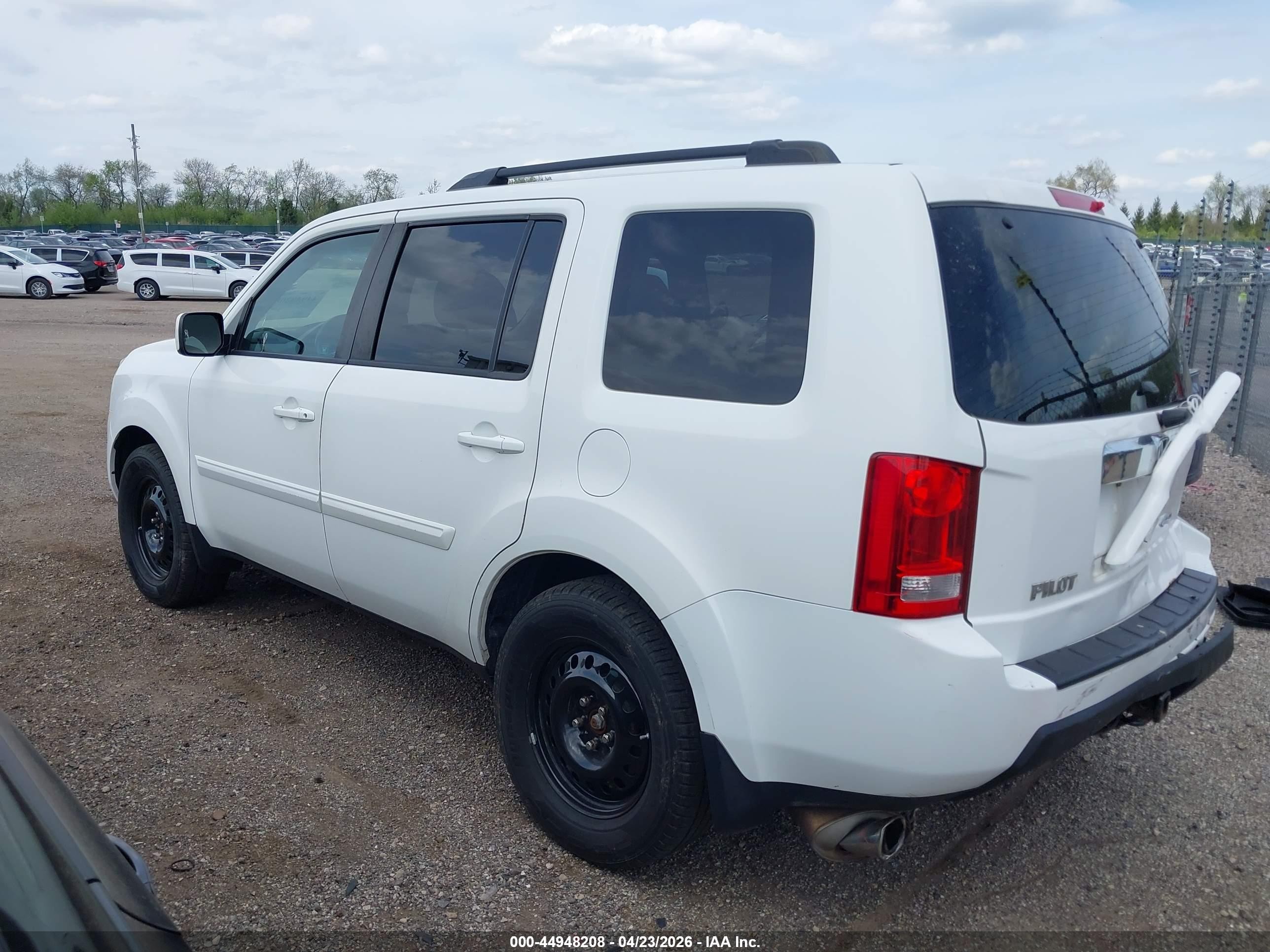 2011 Honda Pilot Ex-l White vin: 5FNYF4H56BB059406