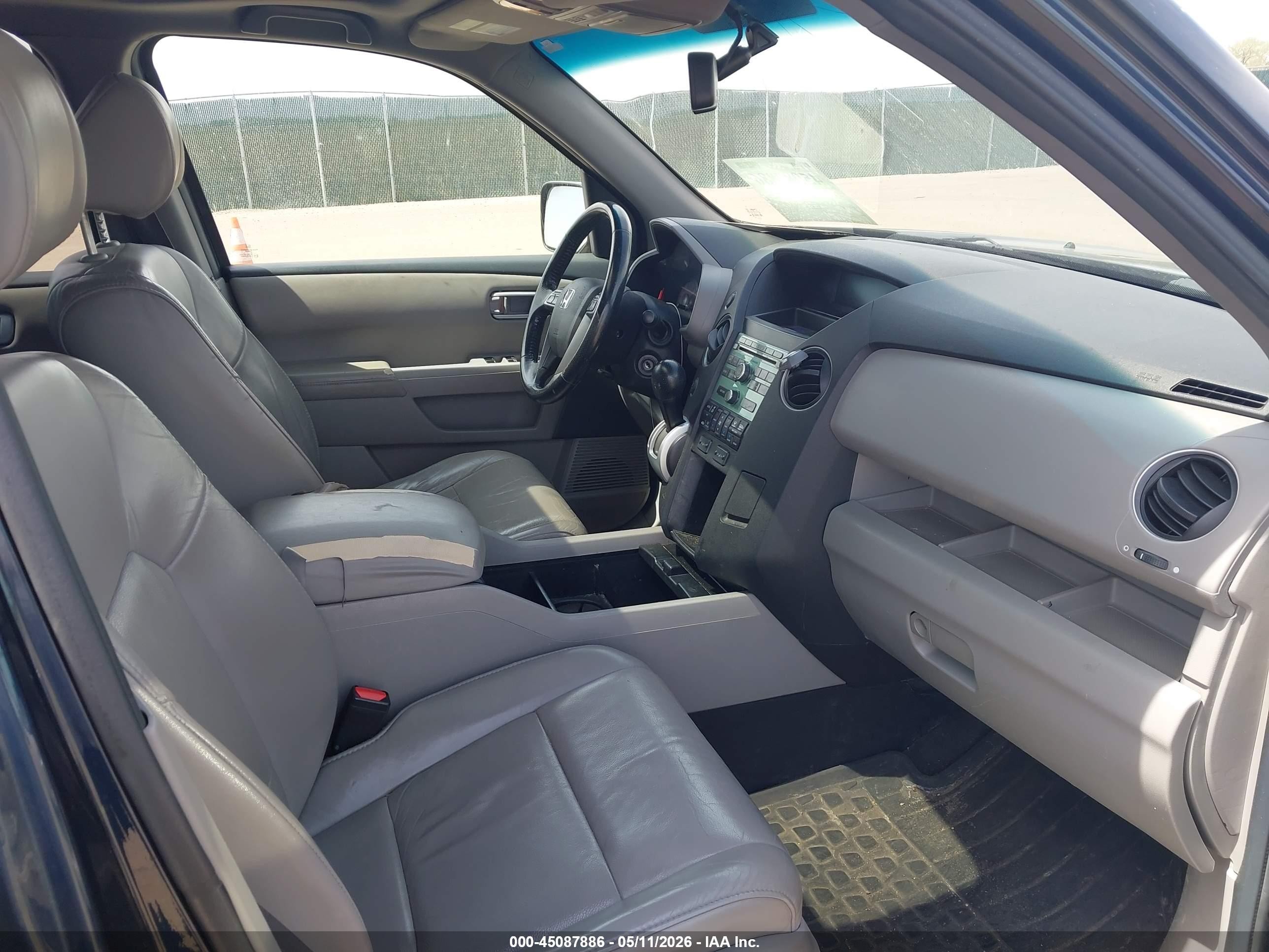 2011 Honda Pilot Ex-l Blue vin: 5FNYF4H56BB072432