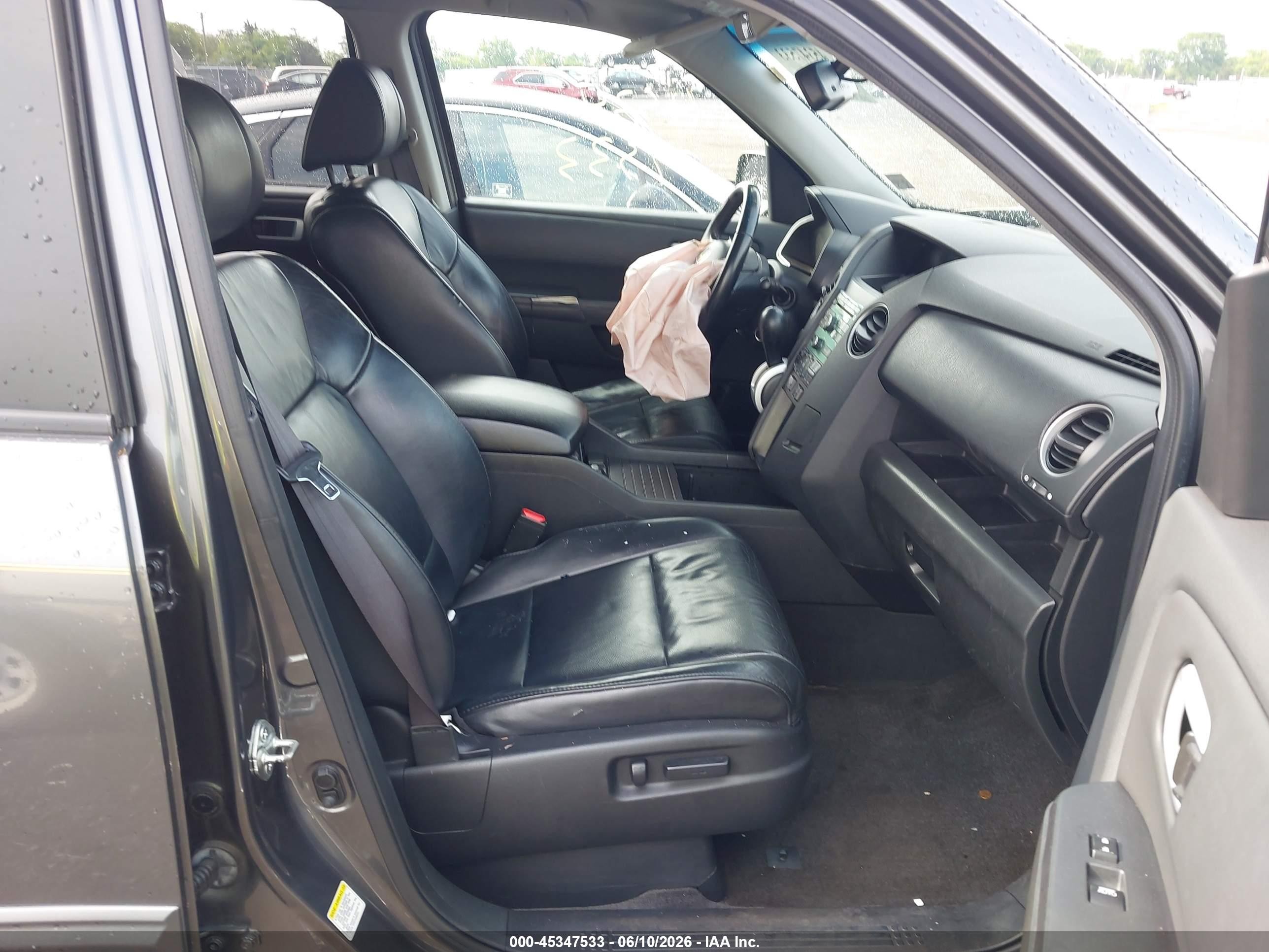 2011 Honda Pilot Ex-l Gray vin: 5FNYF4H56BB079915
