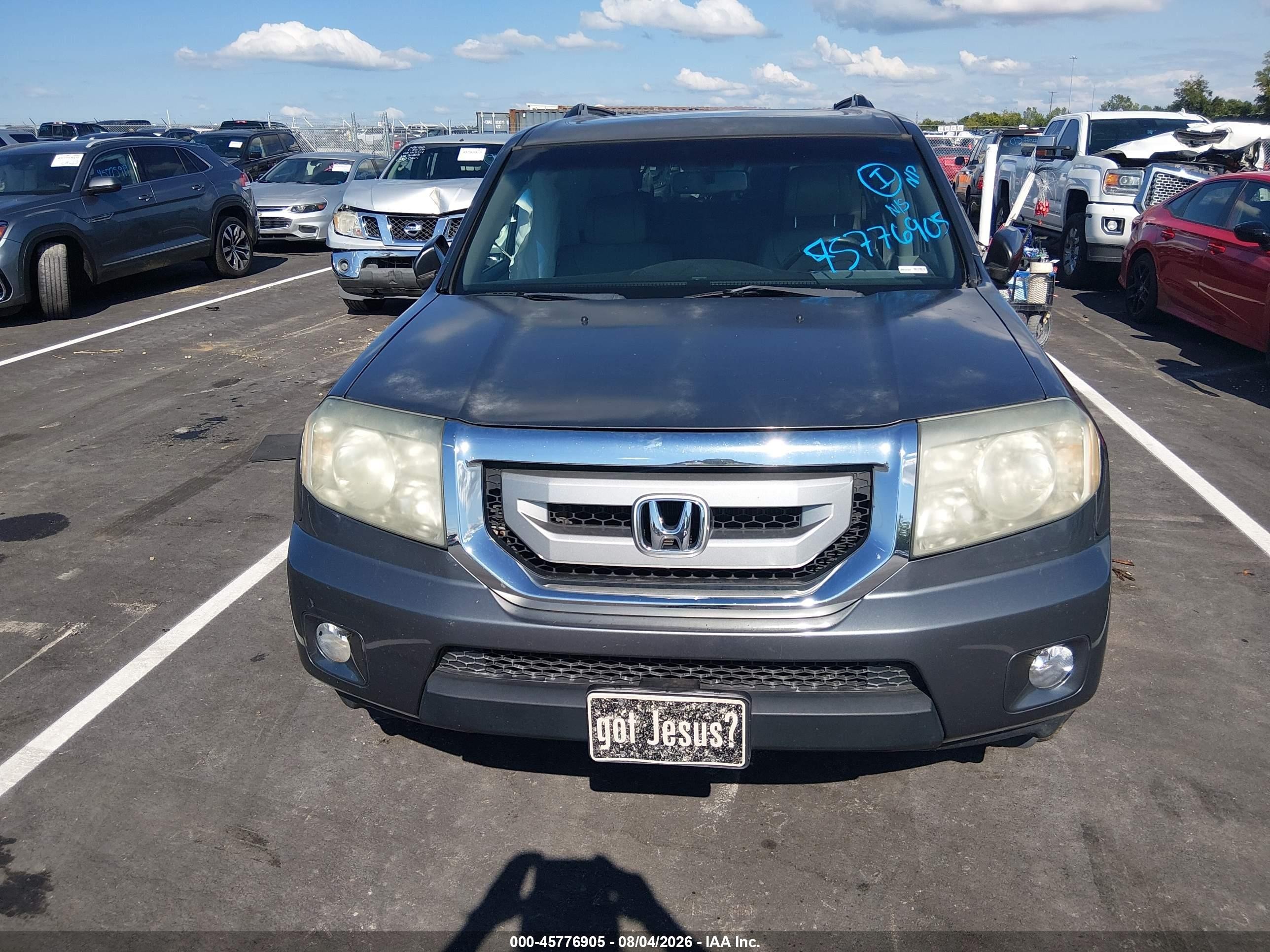 2011 Honda Pilot Ex-l Silver vin: 5FNYF4H56BB083804