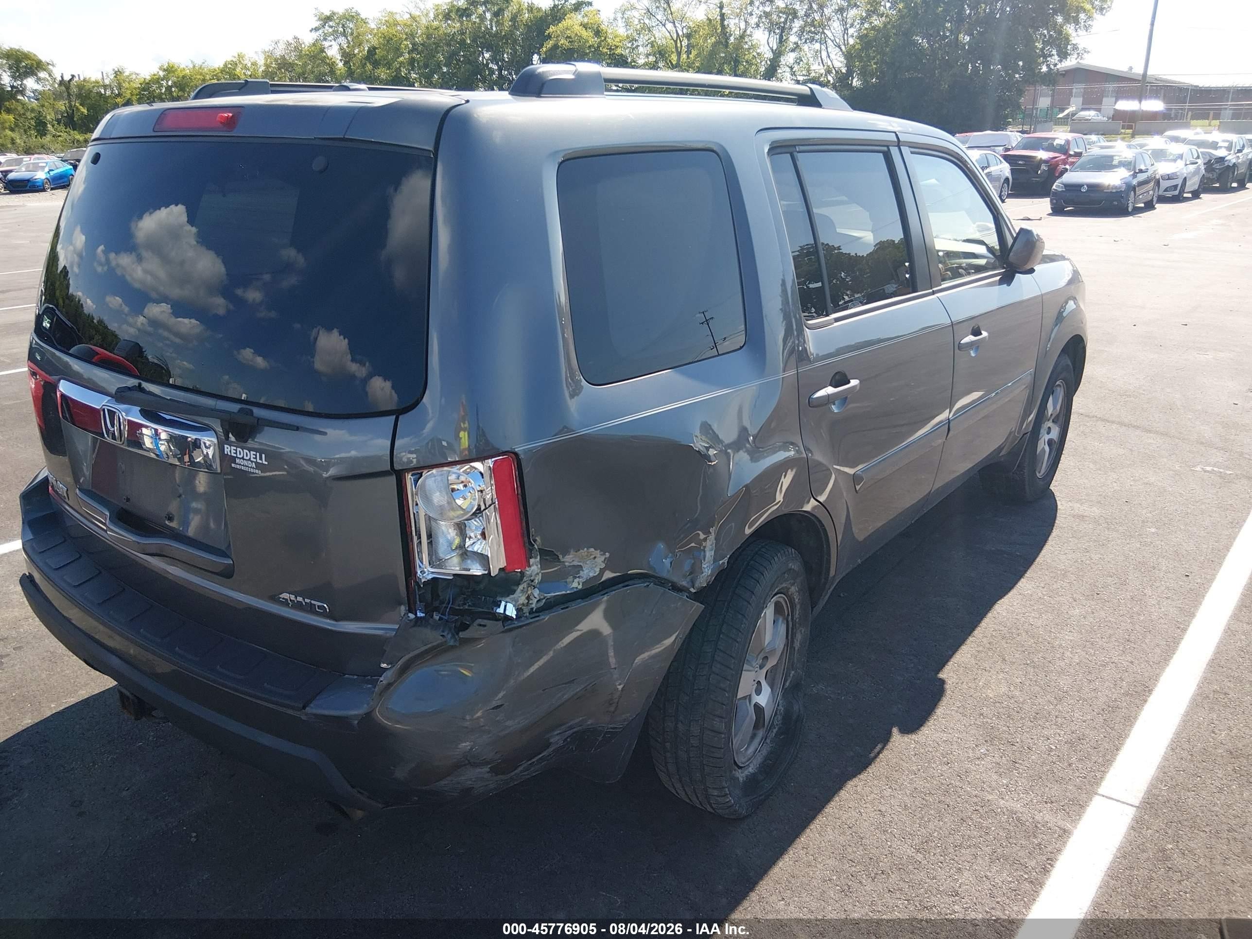 2011 Honda Pilot Ex-l Silver vin: 5FNYF4H56BB083804