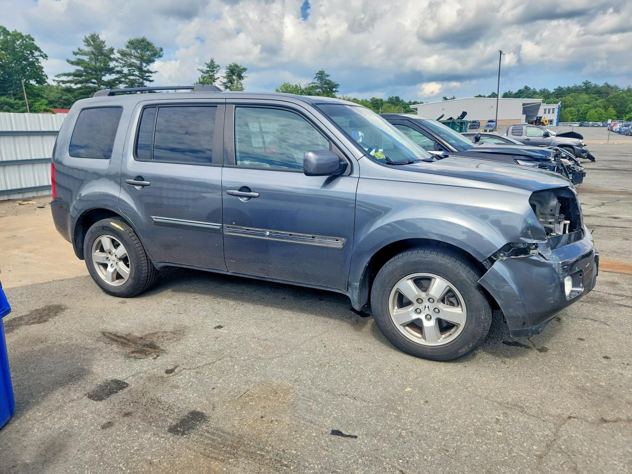 2011 Honda Pilot Exl Gray vin: 5FNYF4H56BB092390