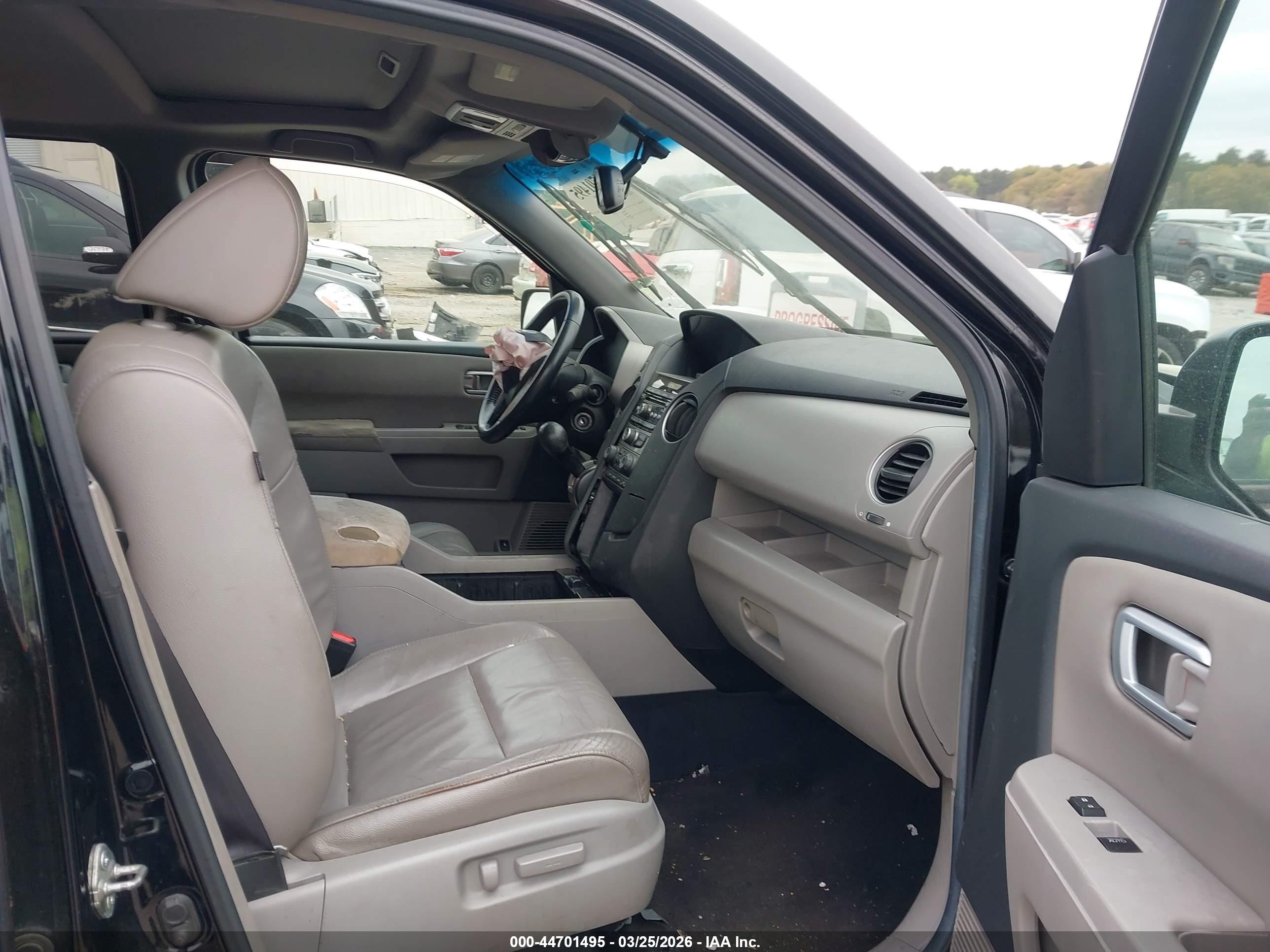 2012 Honda Pilot Ex-l Black vin: 5FNYF4H56CB009560