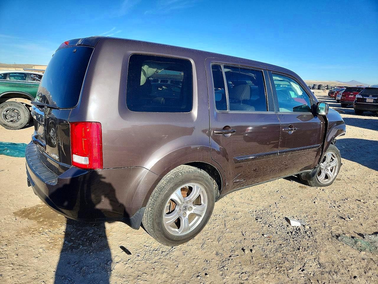 2012 Honda Pilot Exl Коричневый vin: 5FNYF4H56CB017075