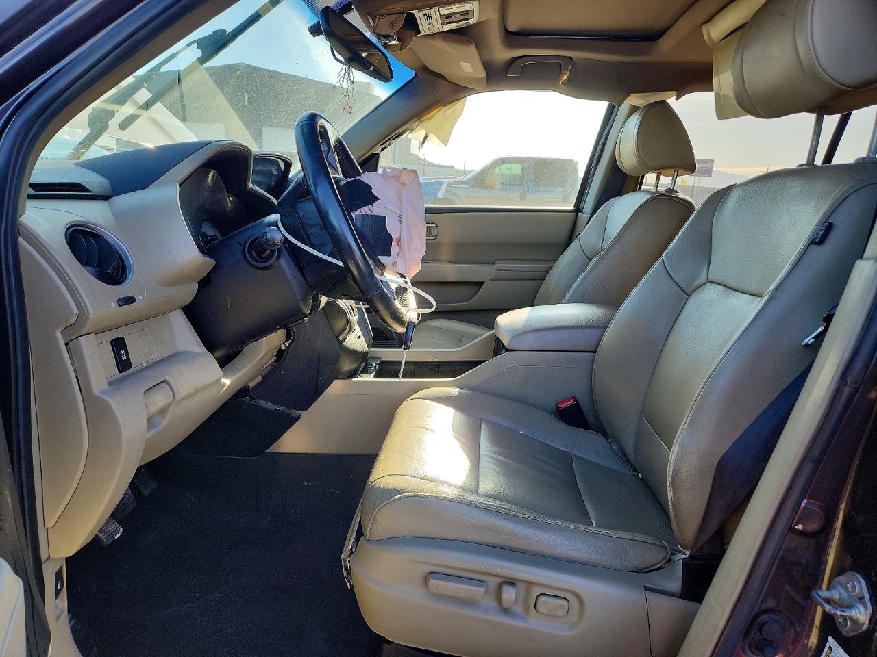 2012 Honda Pilot Exl Коричневый vin: 5FNYF4H56CB017075