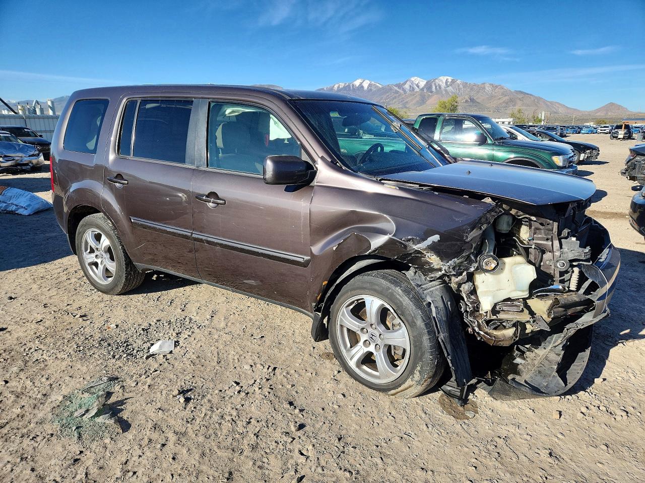 2012 Honda Pilot Exl Коричневый vin: 5FNYF4H56CB017075