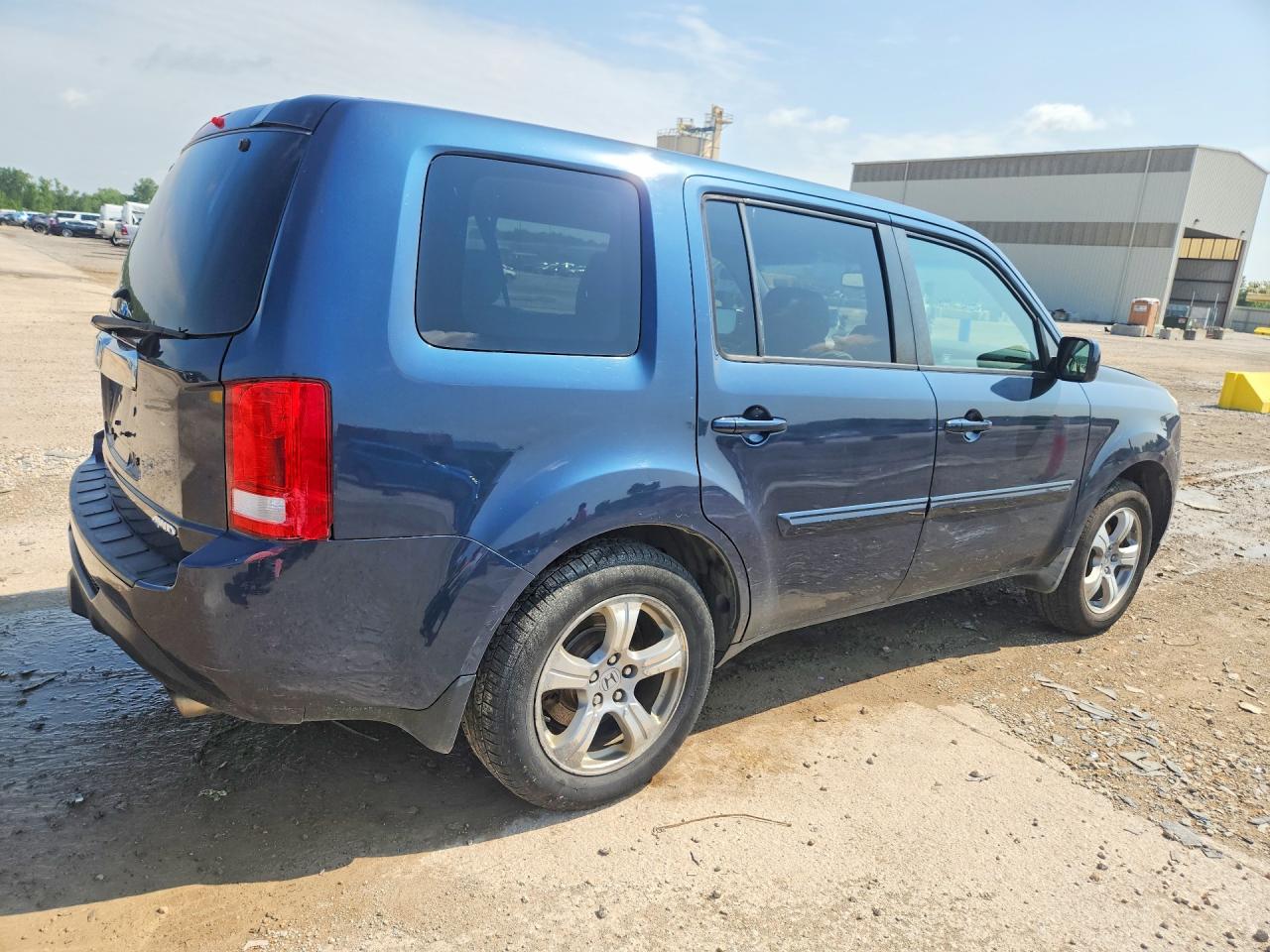 2012 Honda Pilot Exl Blue vin: 5FNYF4H56CB045037
