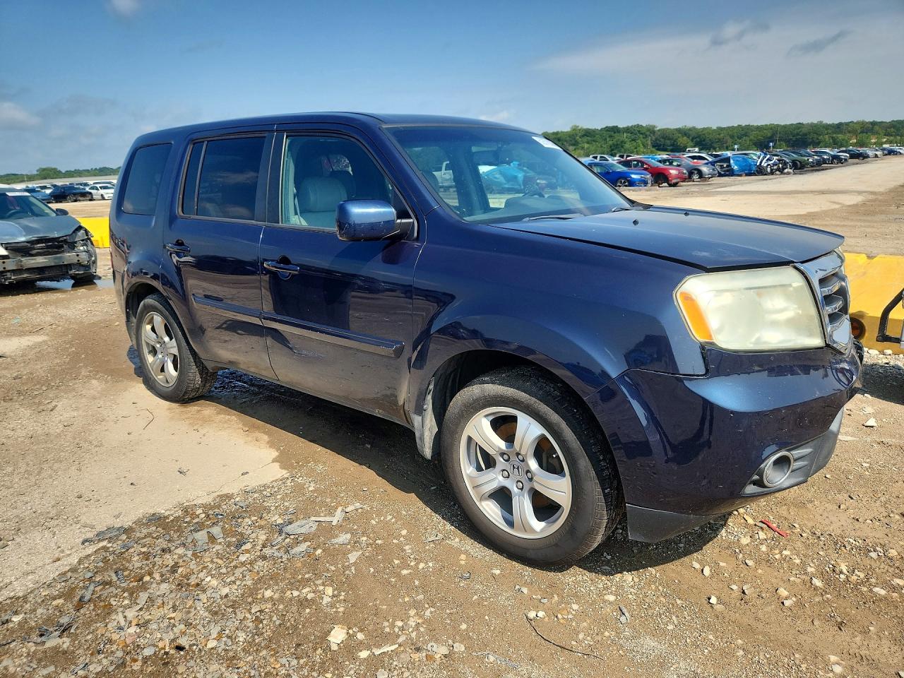 2012 Honda Pilot Exl Blue vin: 5FNYF4H56CB045037