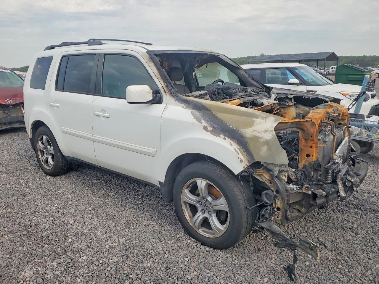 2012 Honda Pilot Exl White vin: 5FNYF4H56CB053140