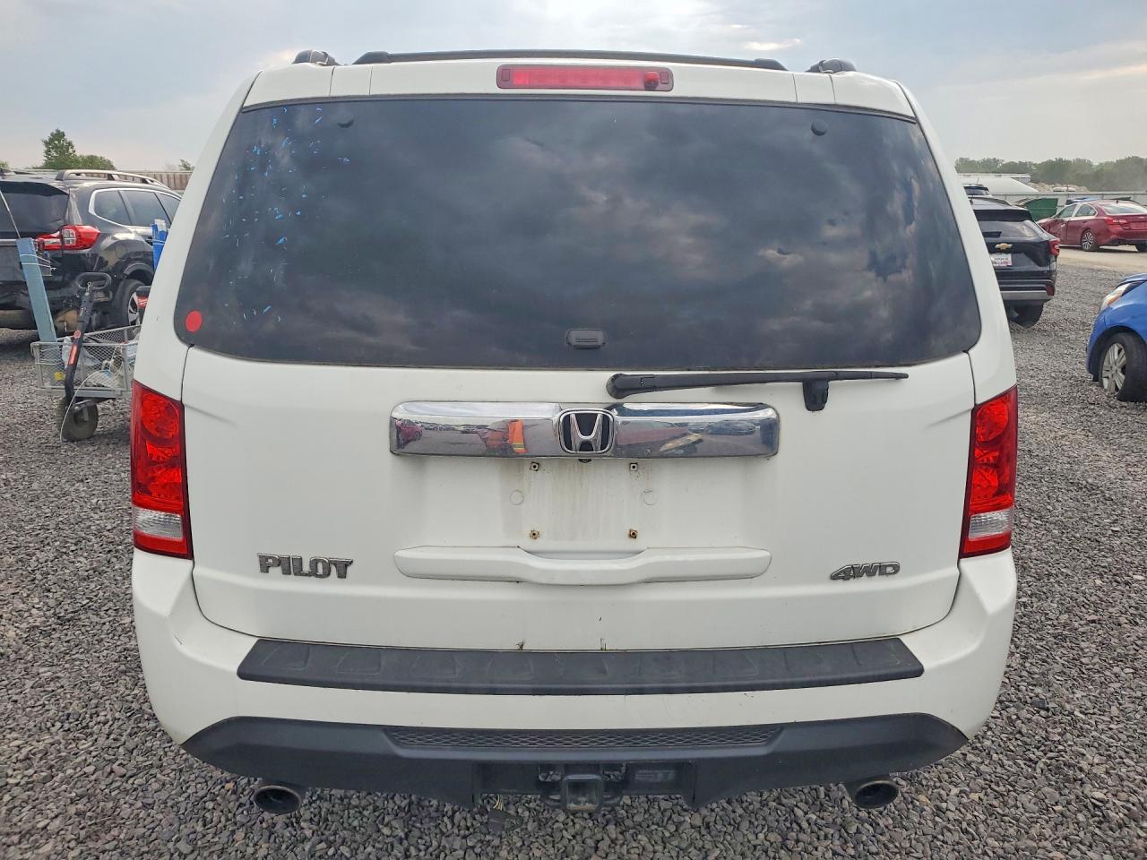 2012 Honda Pilot Exl White vin: 5FNYF4H56CB053140