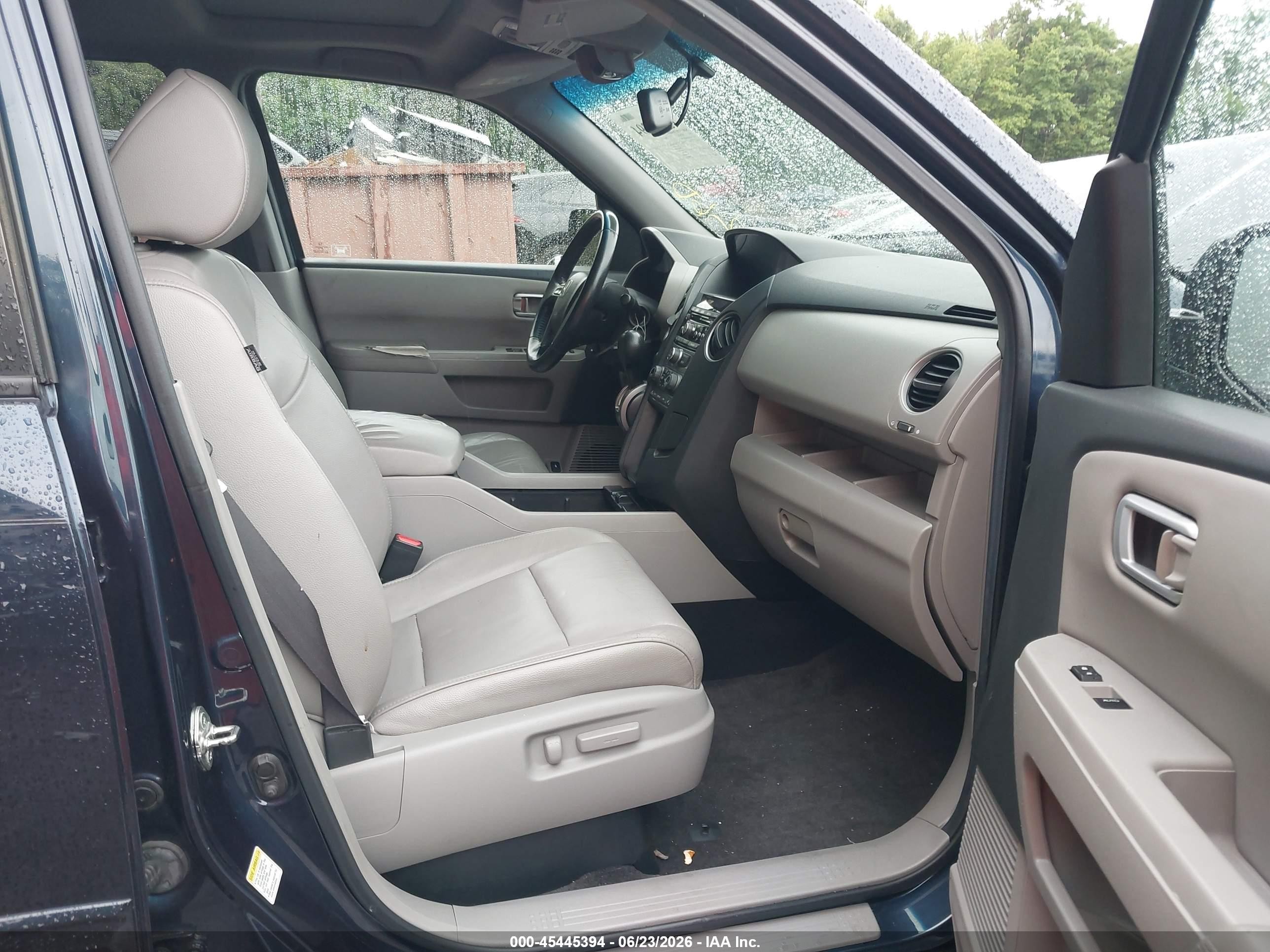 2012 Honda Pilot Ex-l Blue vin: 5FNYF4H56CB057060