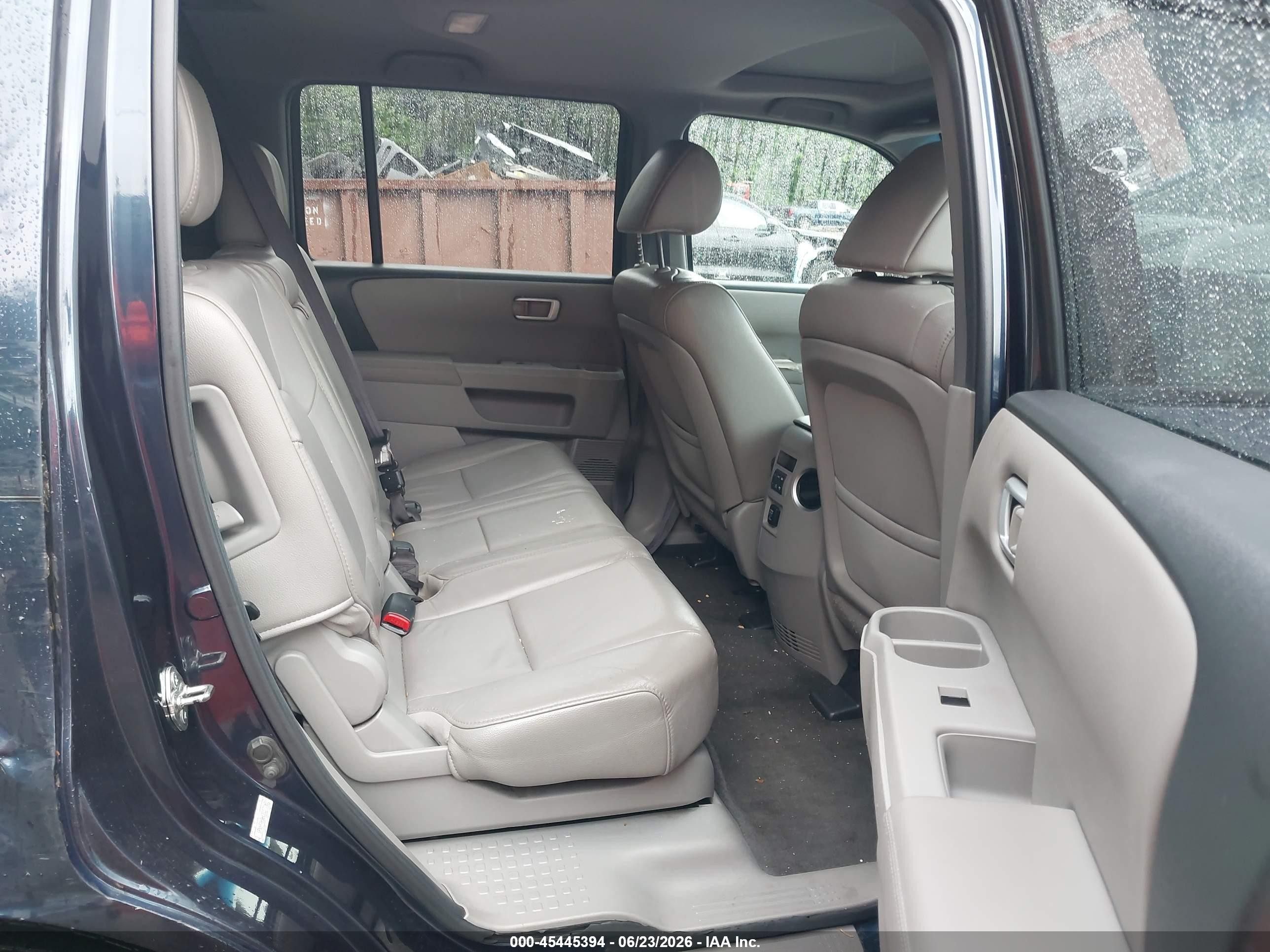 2012 Honda Pilot Ex-l Blue vin: 5FNYF4H56CB057060