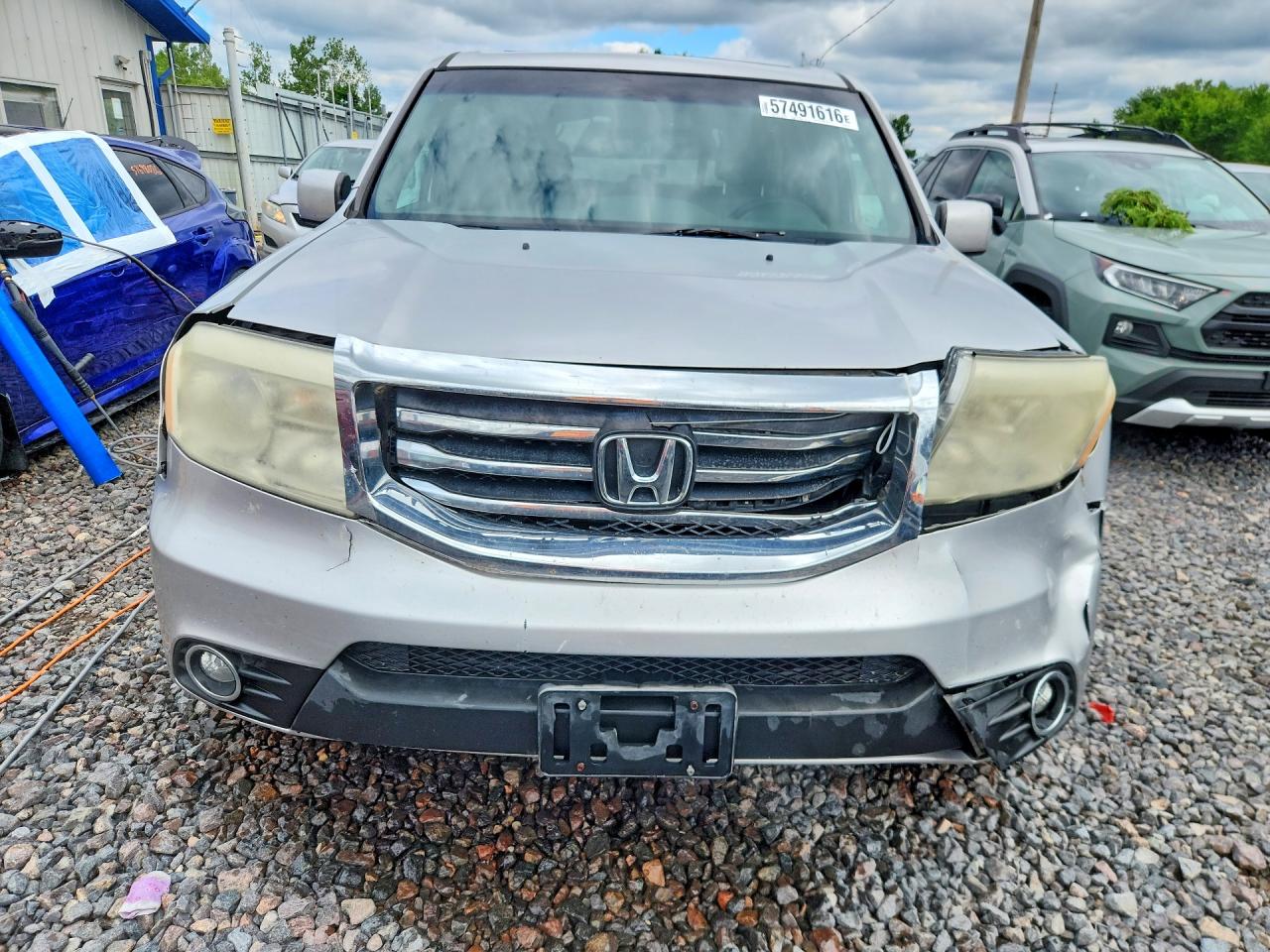 2012 Honda Pilot Exl Gray vin: 5FNYF4H56CB061755