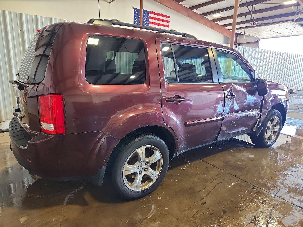 2012 Honda Pilot Exl Maroon vin: 5FNYF4H56CB064039