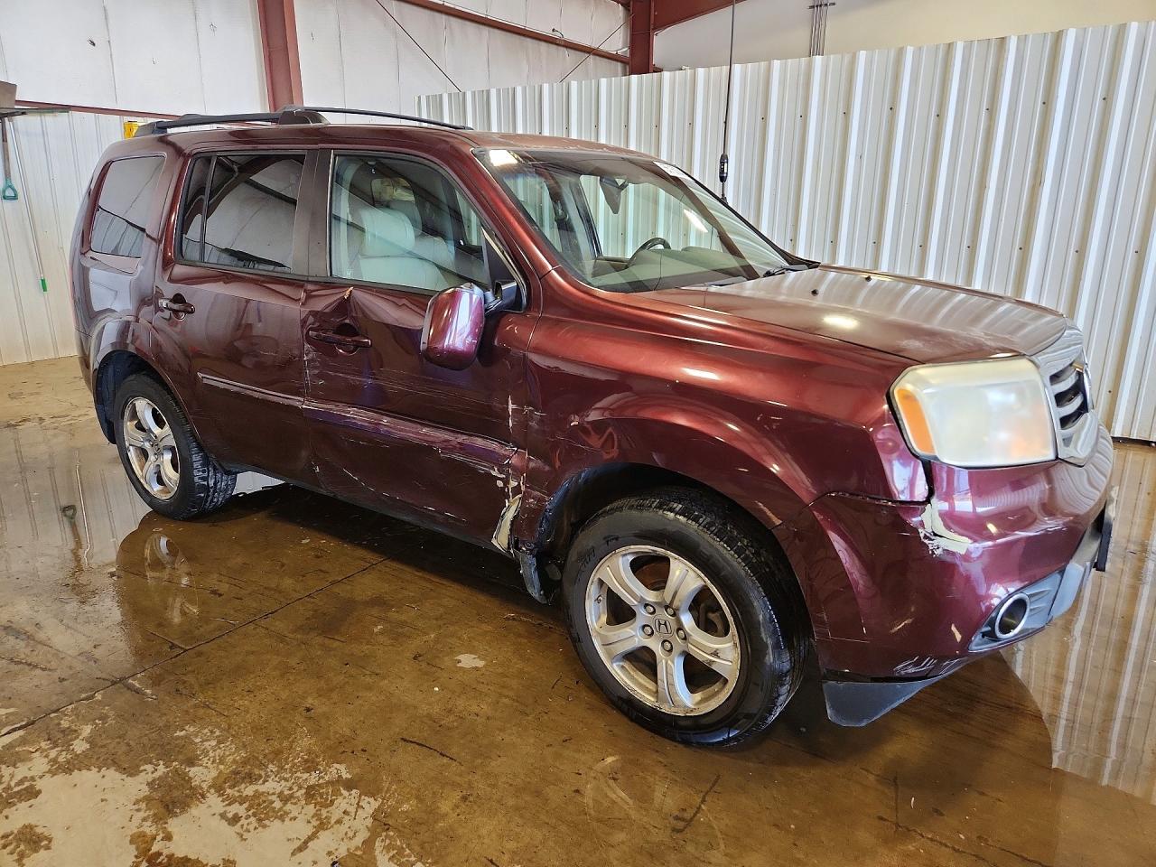 2012 Honda Pilot Exl Maroon vin: 5FNYF4H56CB064039