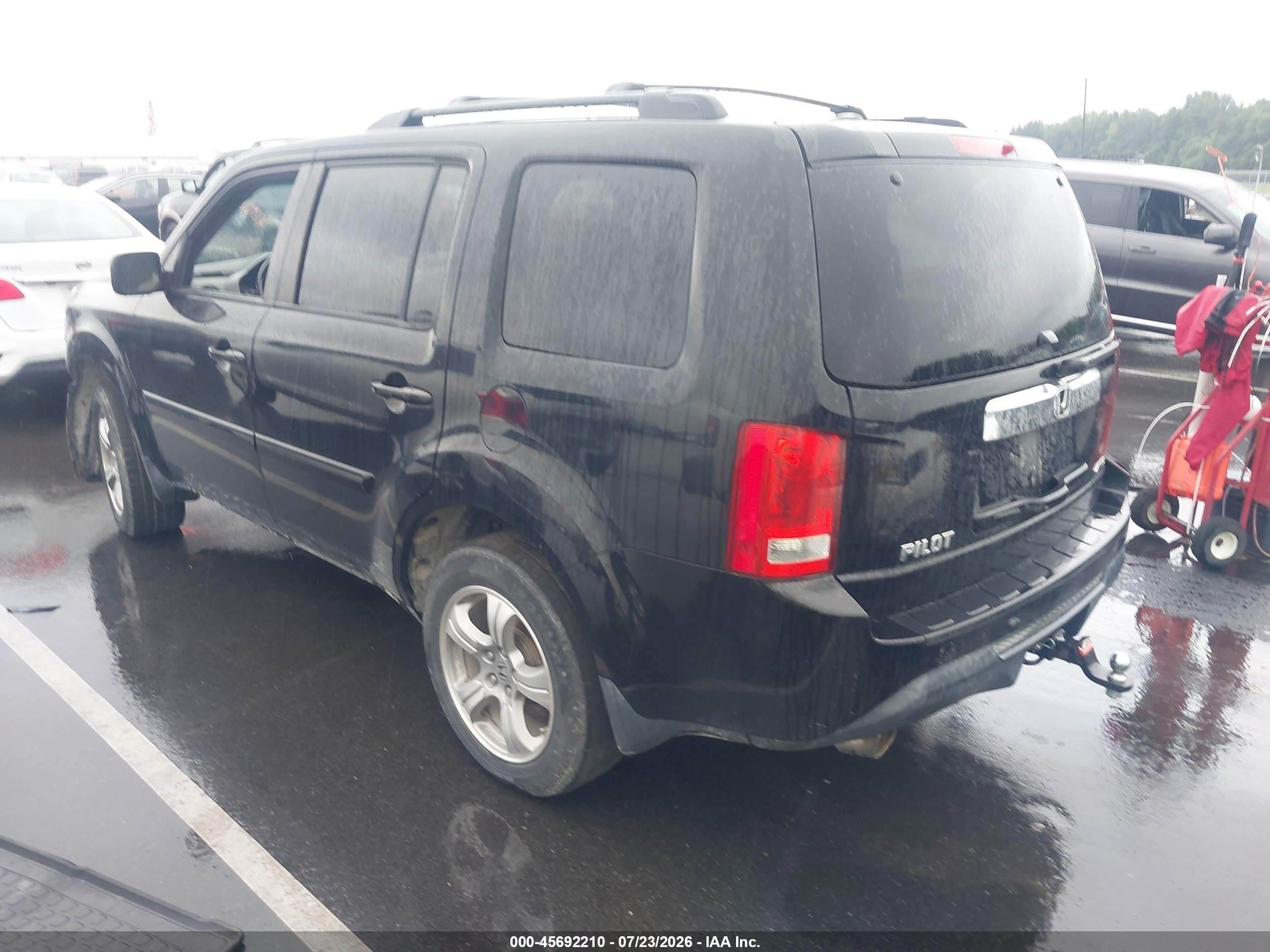 2013 Honda Pilot Ex-l Black vin: 5FNYF4H56DB013111
