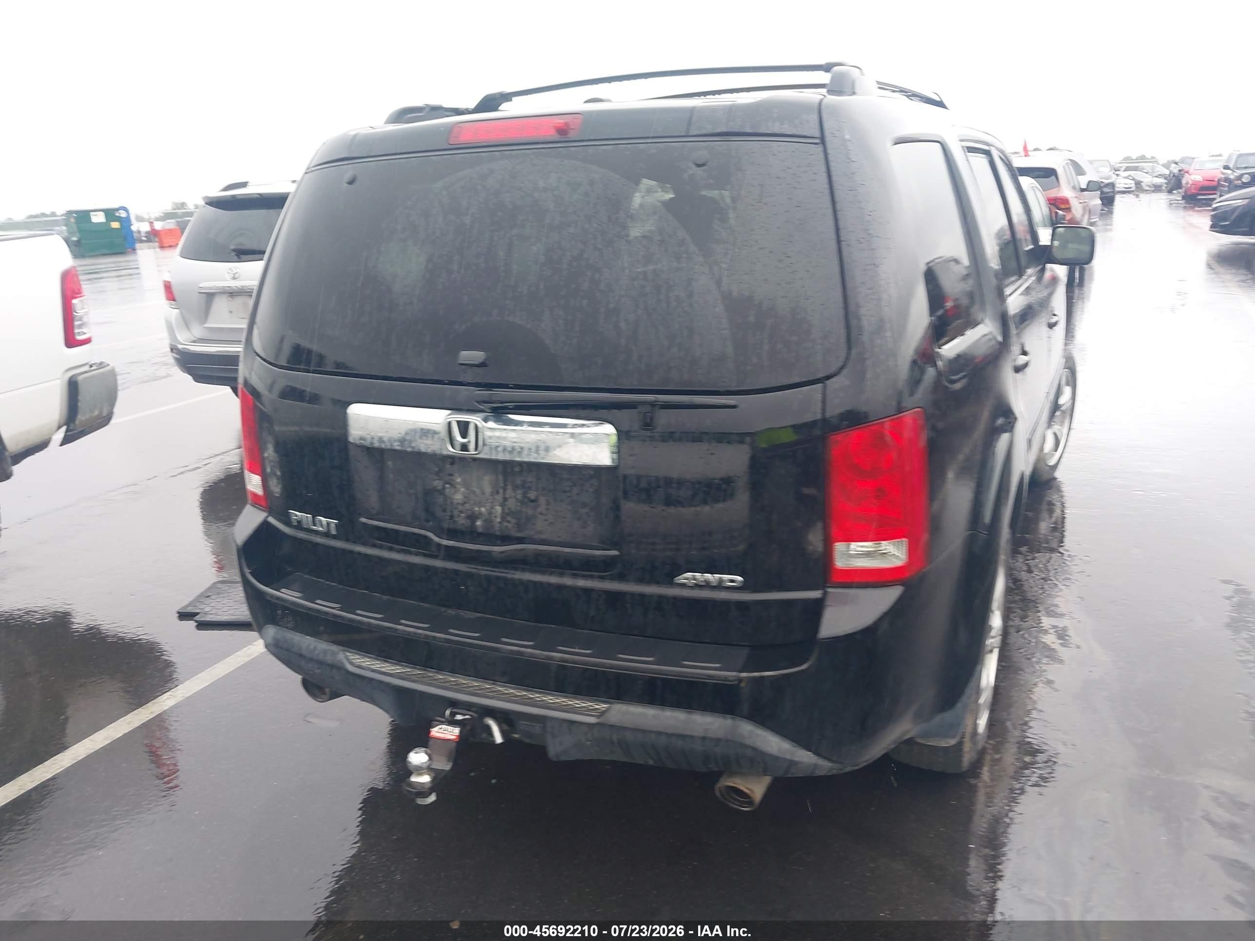 2013 Honda Pilot Ex-l Black vin: 5FNYF4H56DB013111