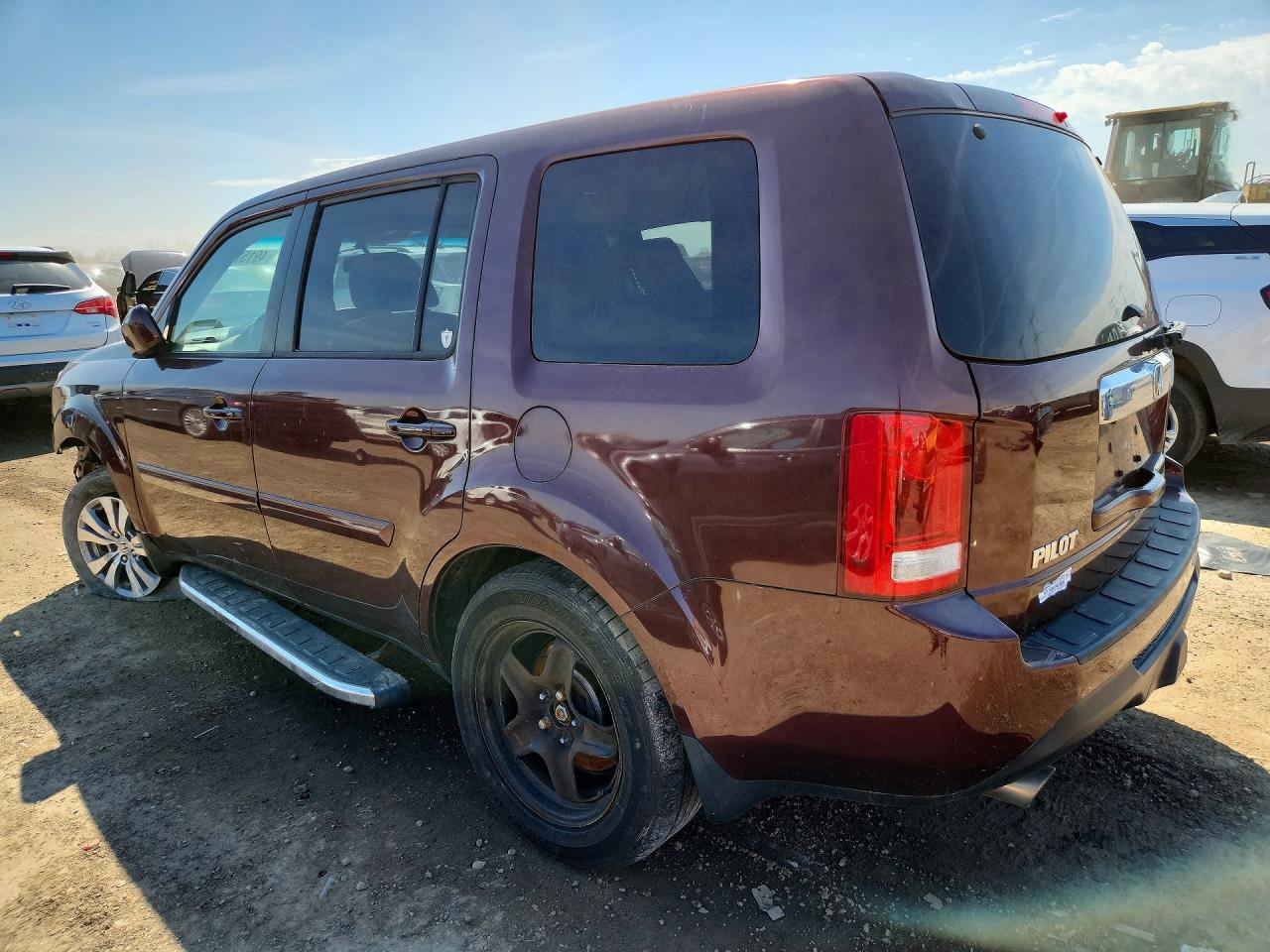 2013 Honda Pilot Exl Burgundy vin: 5FNYF4H56DB046187