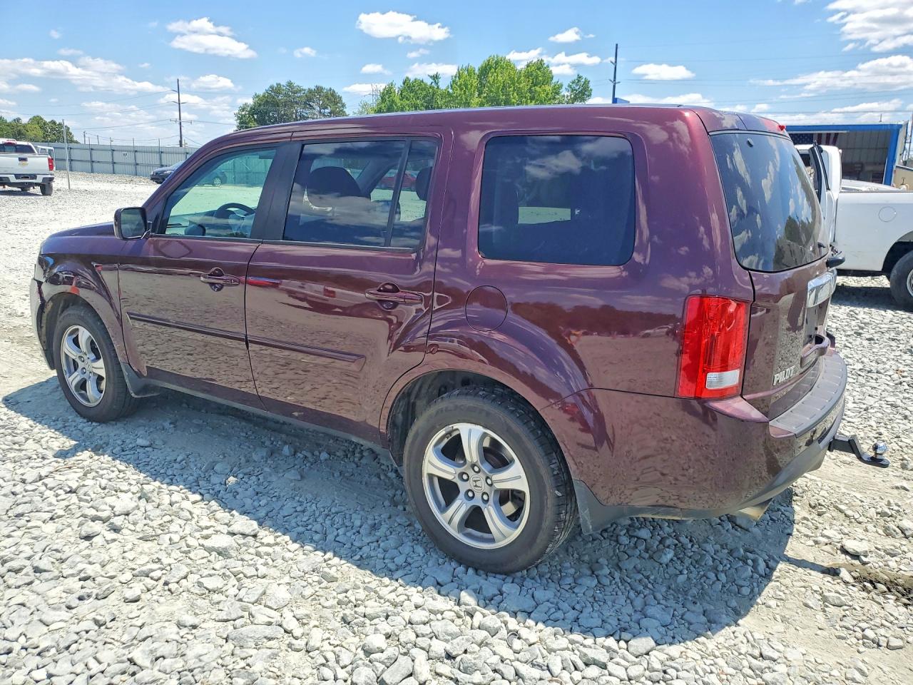 2014 Honda Pilot Exl Burgundy vin: 5FNYF4H56EB029956