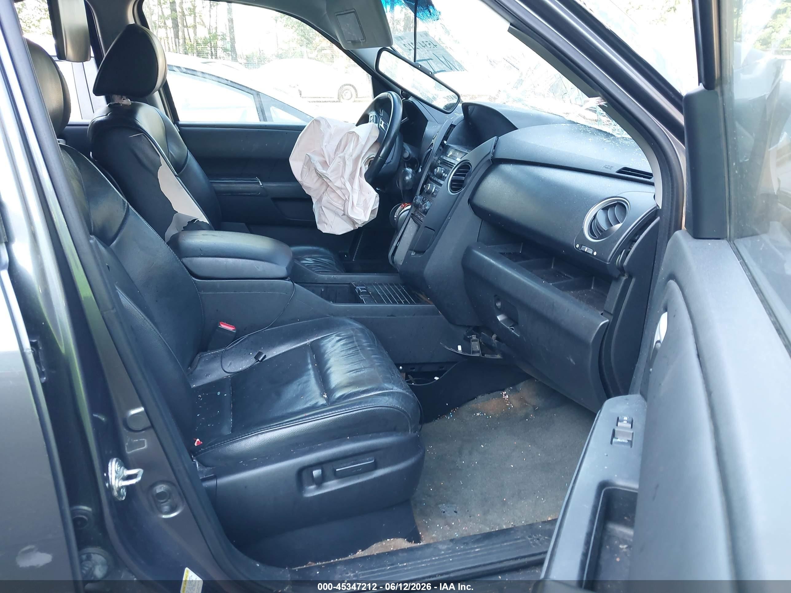 2014 Honda Pilot Ex-l Blue vin: 5FNYF4H56EB031402