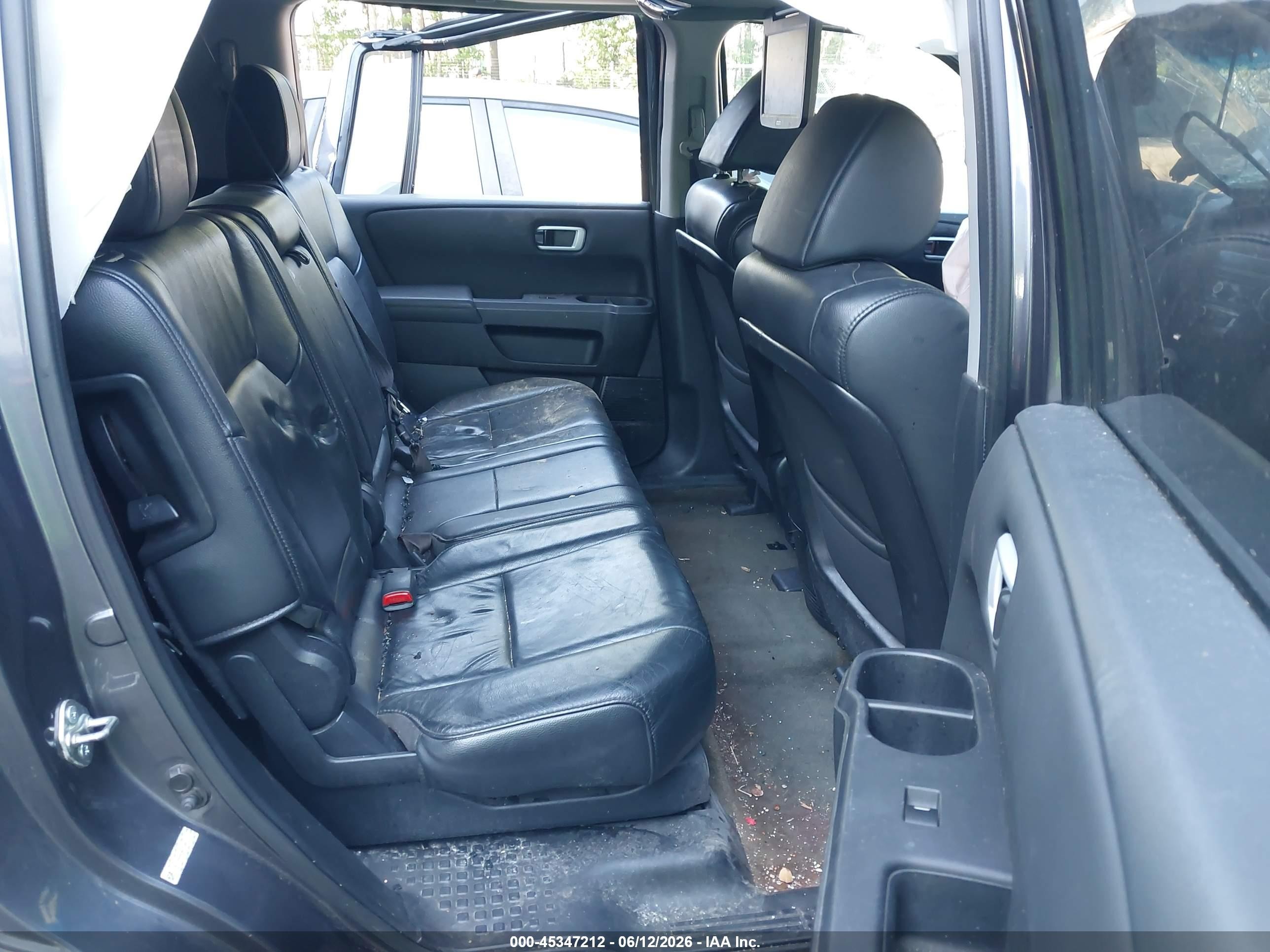 2014 Honda Pilot Ex-l Blue vin: 5FNYF4H56EB031402