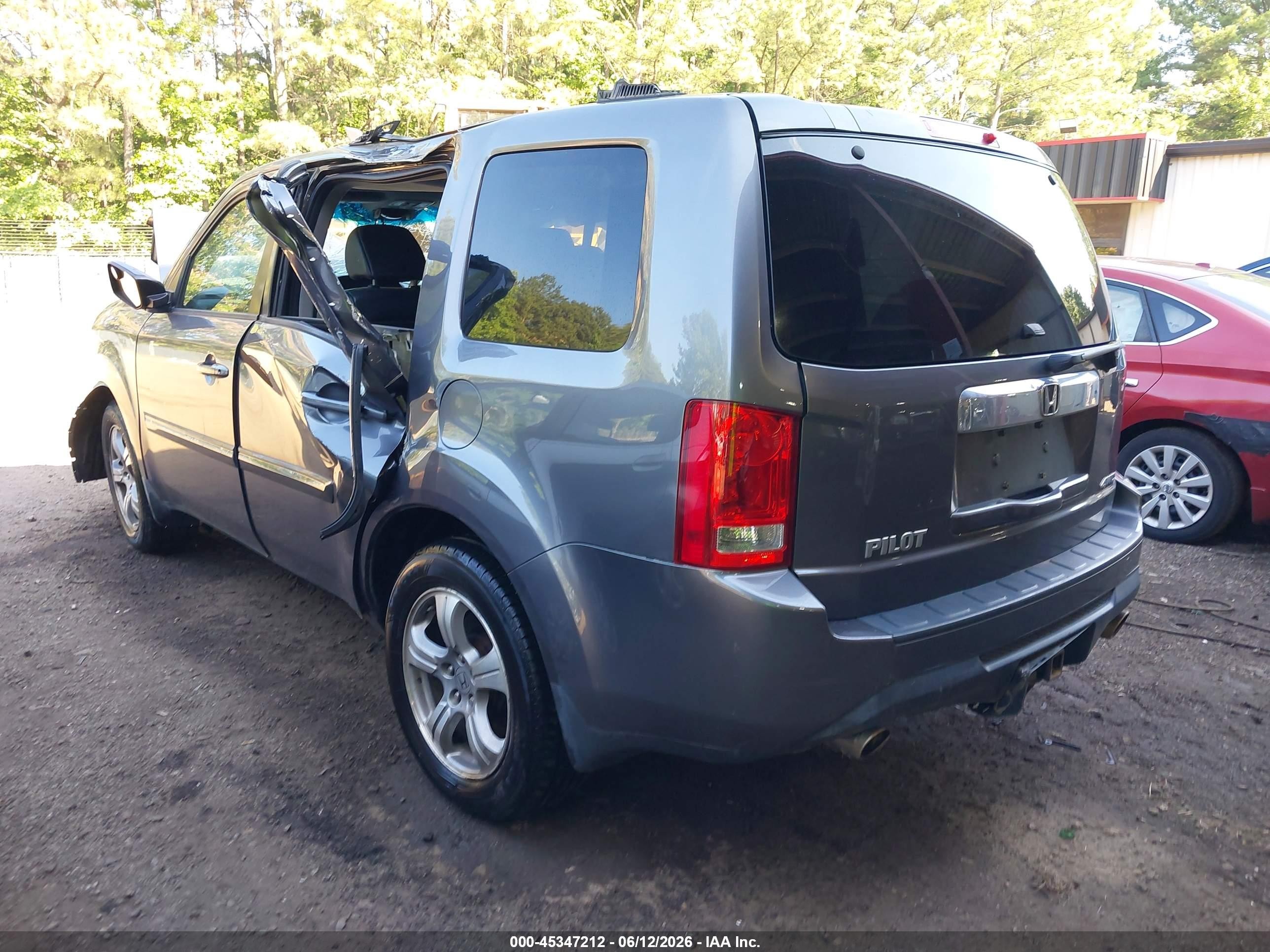 2014 Honda Pilot Ex-l Blue vin: 5FNYF4H56EB031402