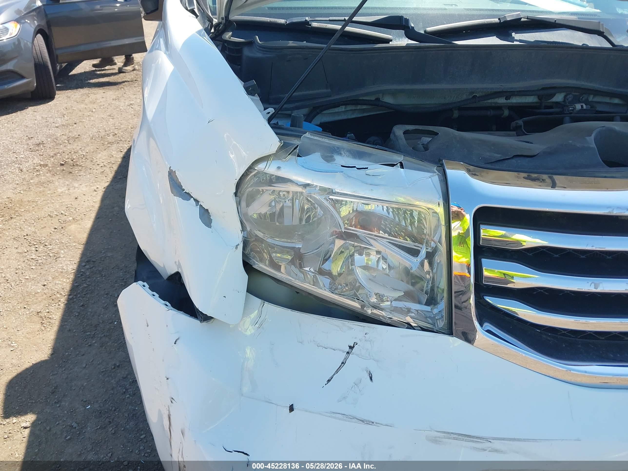2014 Honda Pilot Ex-l White vin: 5FNYF4H56EB035739