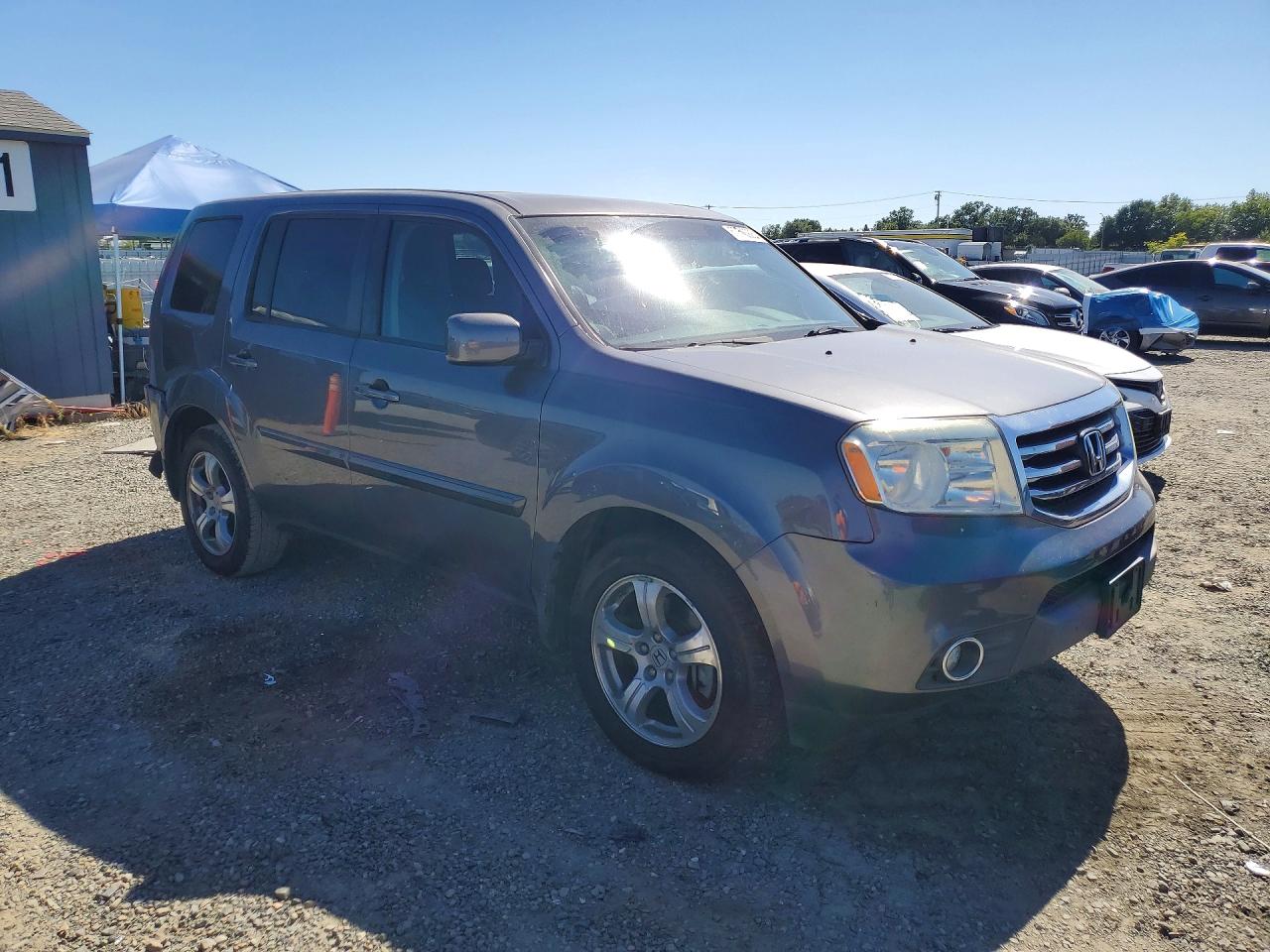 2014 Honda Pilot Exl Gray vin: 5FNYF4H56EB041296