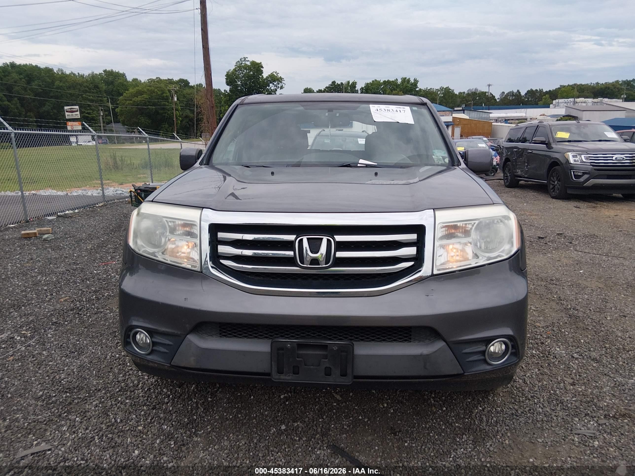 2014 Honda Pilot Ex-l Серый vin: 5FNYF4H56EB043999
